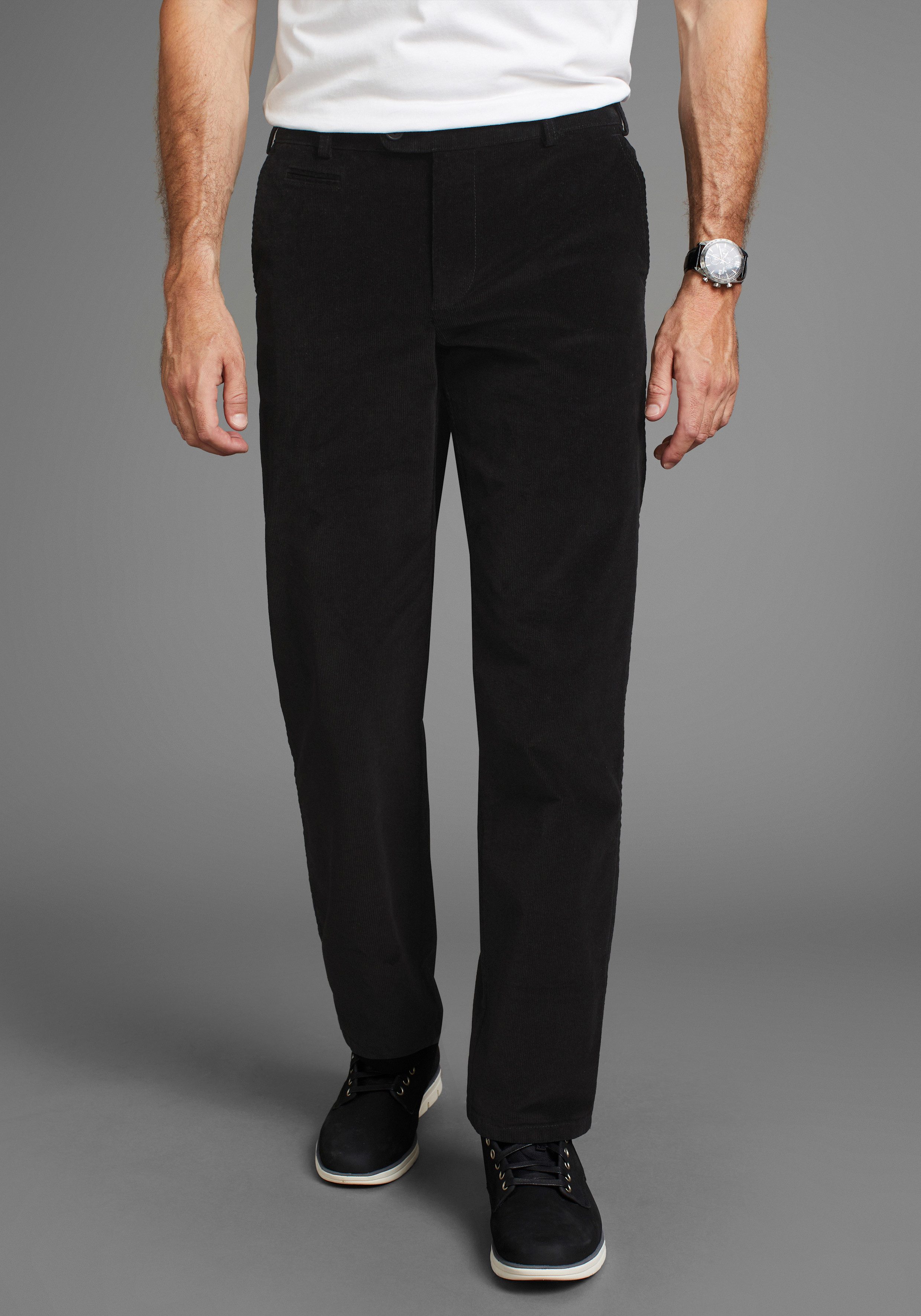 Man's World Broek met elastische band Van cord met stretchband
