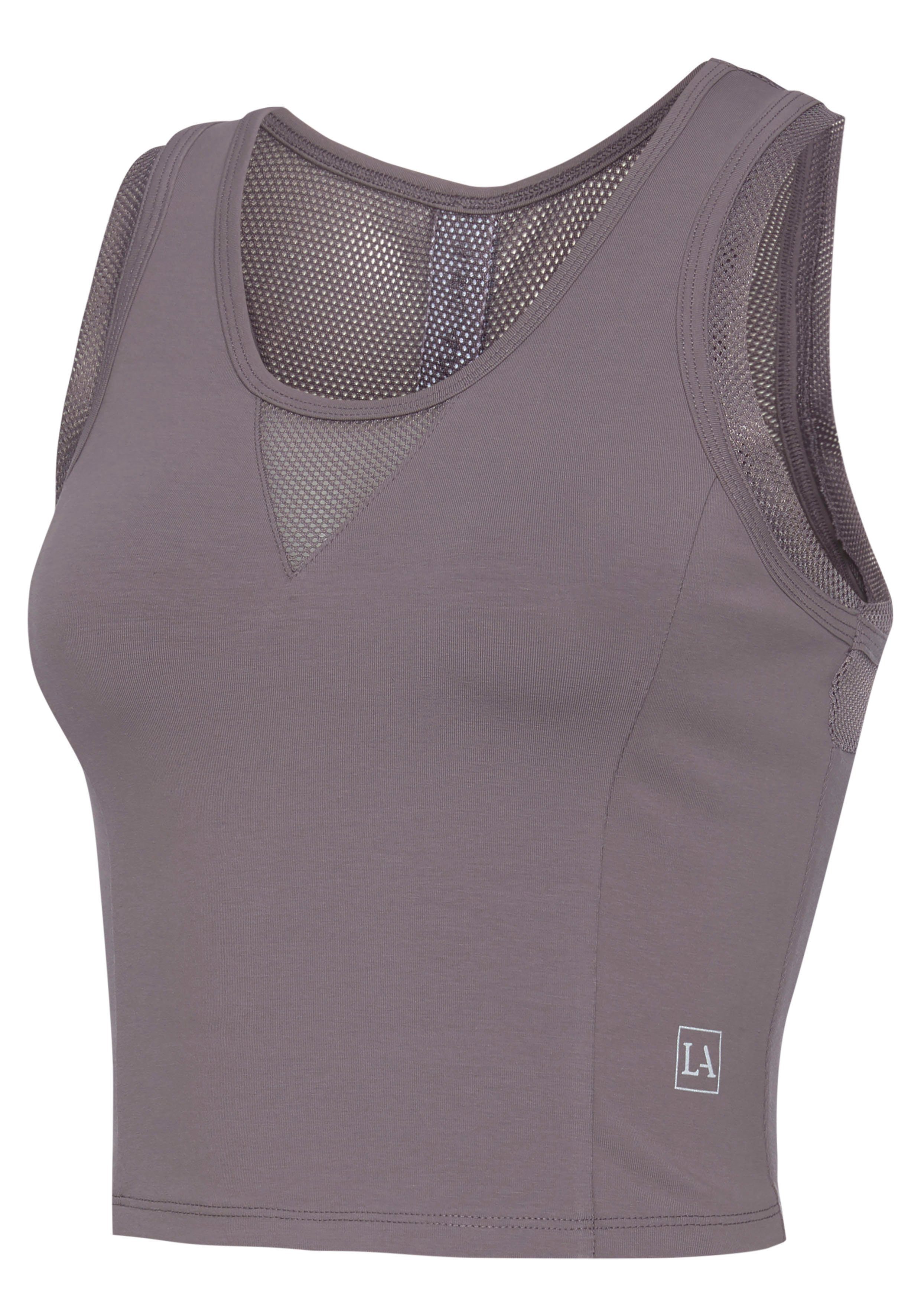 active by Lascana Functioneel shirt met racerback en meshinzetten