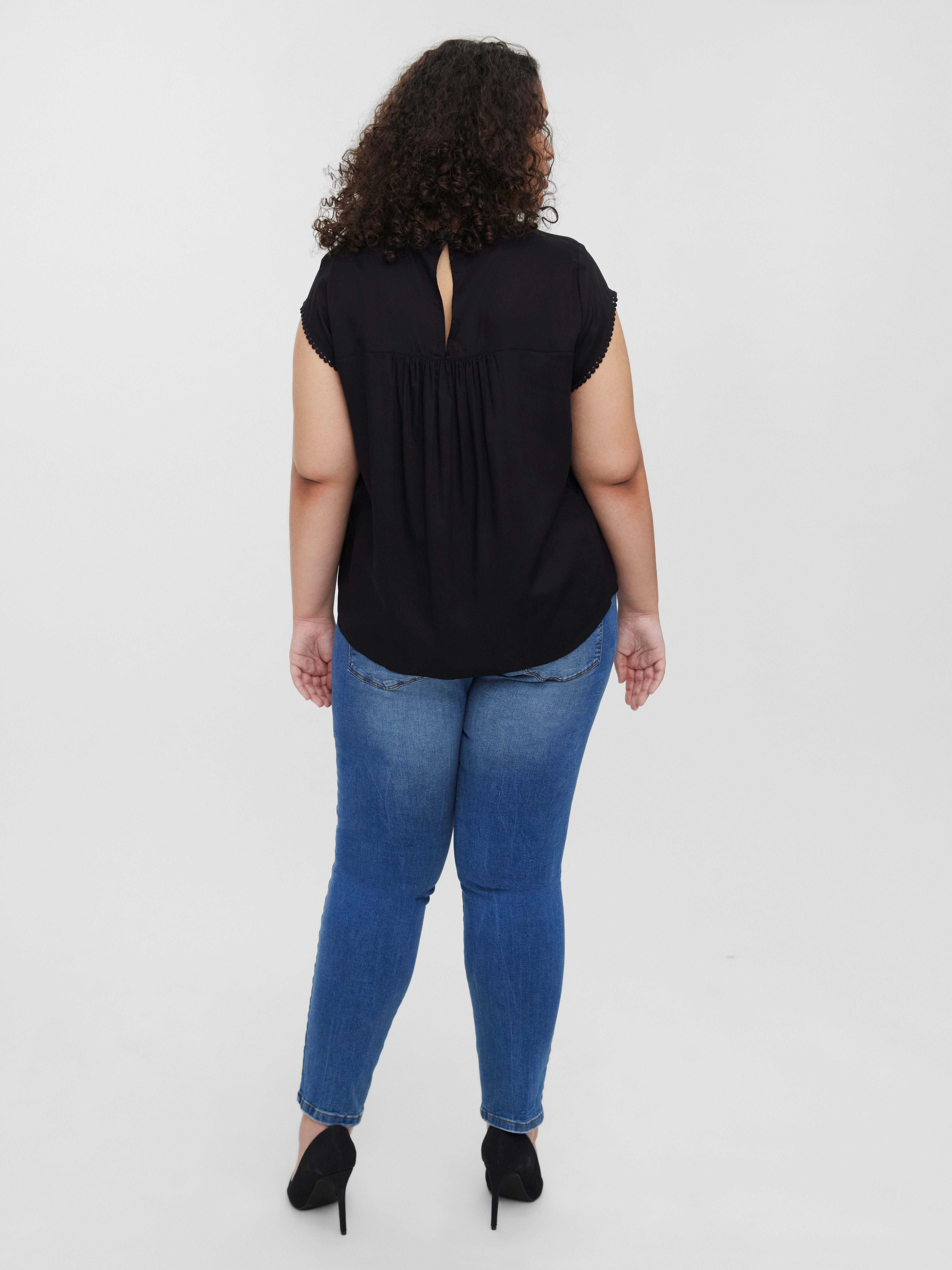 Vero Moda Curve Shirt VMDEBBIE PLEAT S/L TOP WVN GA CURVE NOOS
