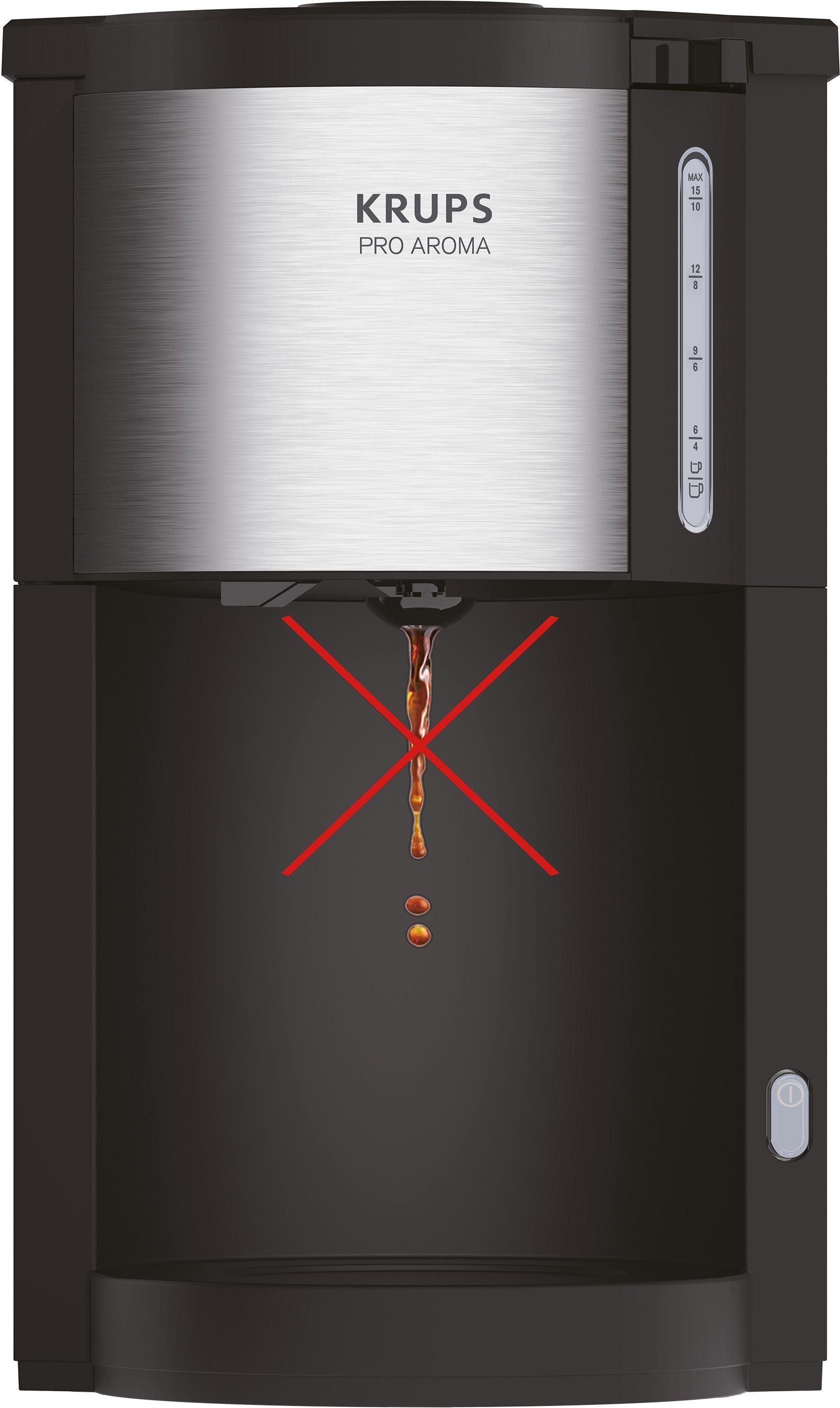 Krups Filterkoffieapparaat KM305D Pro Aroma, 1,25 l, voor 10 tot 15 kopjes