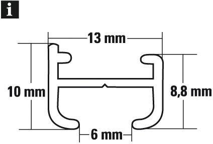 GARDINIA Gordijnrail Aluminiumrail