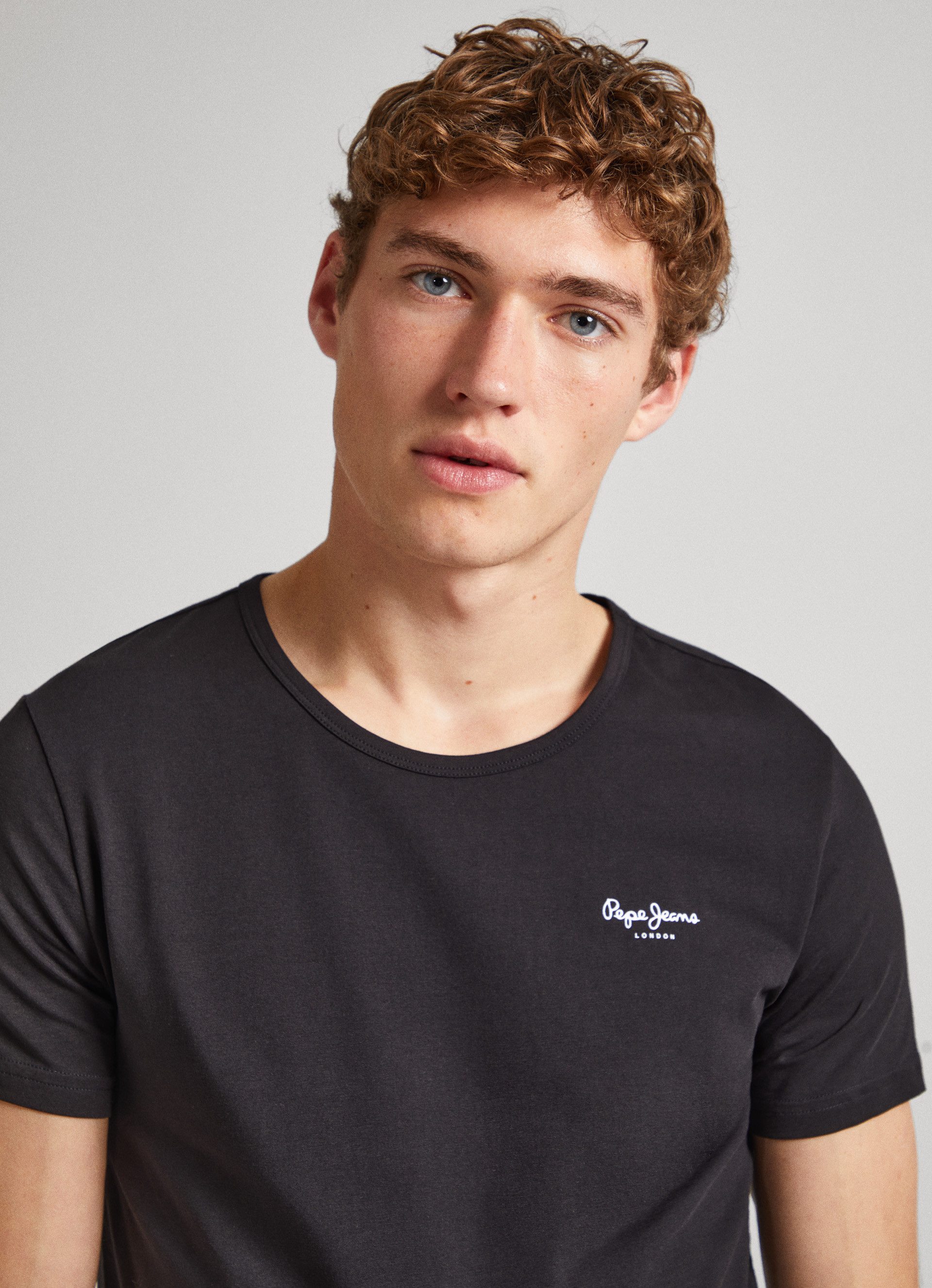 Pepe Jeans Shirt met ronde hals met stretch (set)