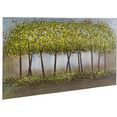 home affaire schilderij trees 140-70 cm groen