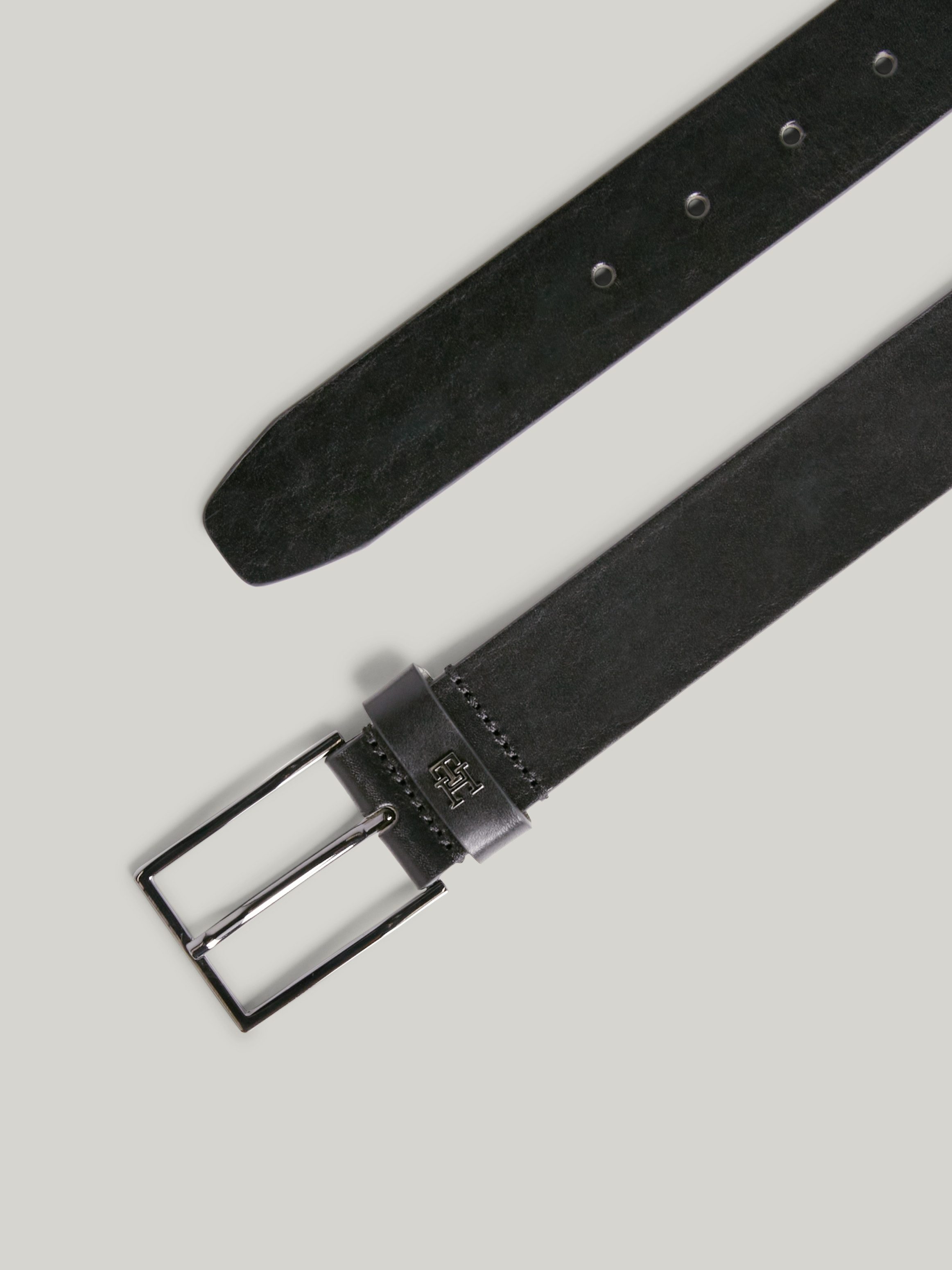 Tommy Hilfiger Leren riem TH IMD 3.5 met metalen label aan de sluiting