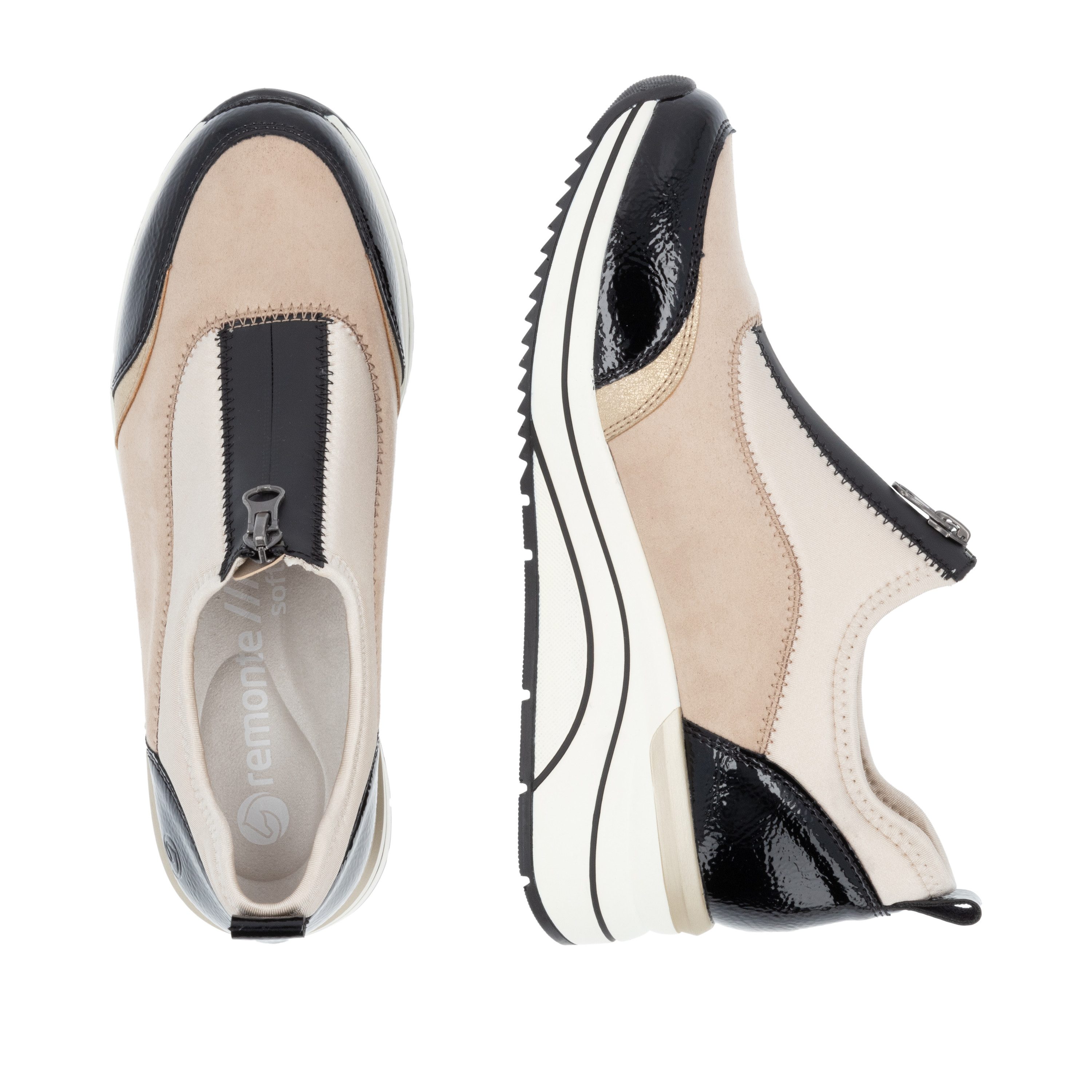Remonte Slip-on sneakers Elisabeth Hurley-Collection , wedge sneaker, slipper, instapschoen, vrijetijdsschoen, vegan