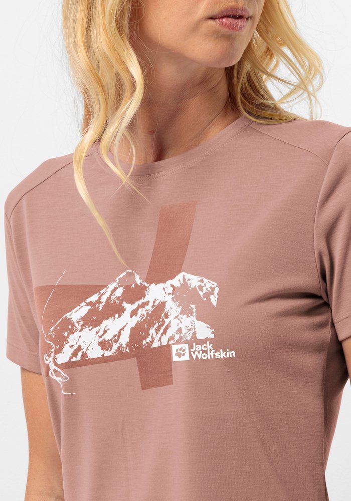 Jack Wolfskin T-shirt VONNAN S/S GRAPHIC T W