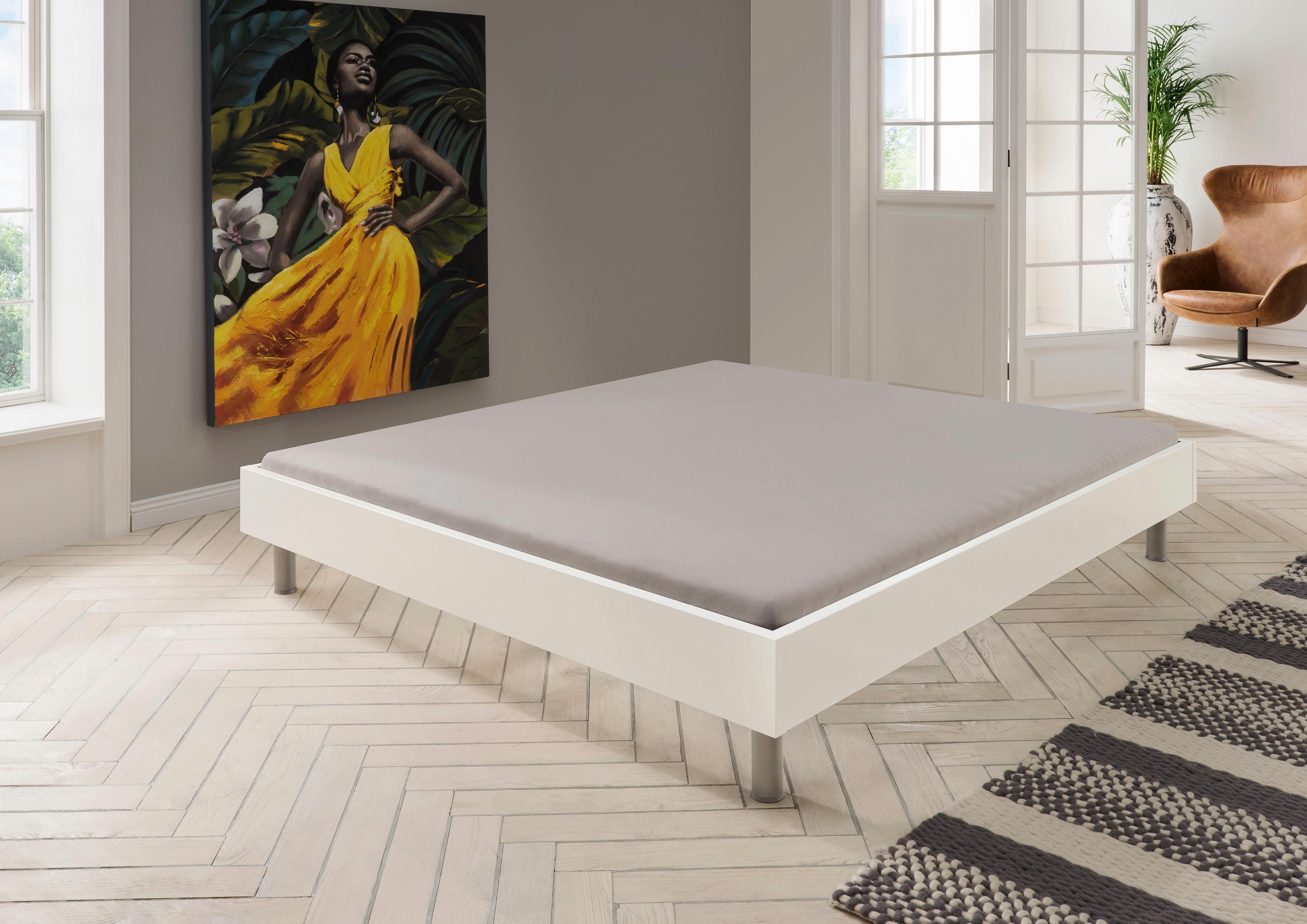wimex bed easy zonder hoofdsteun, vrij plaatsbaar wit