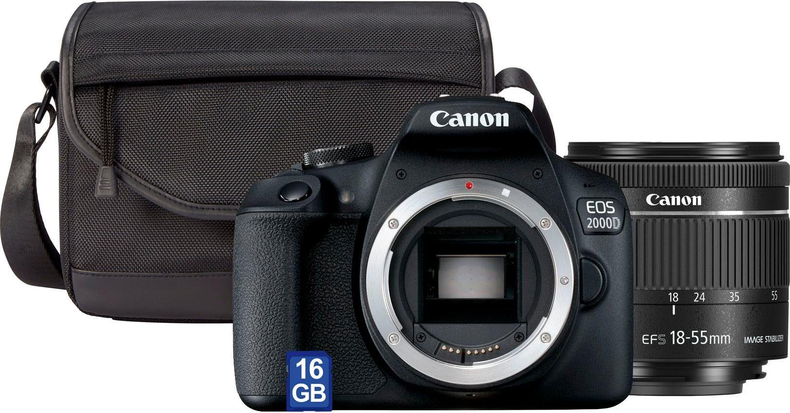 Canon Spiegelreflexcamera EOS 2000D EF-S 18-55 IS II Value Up kit