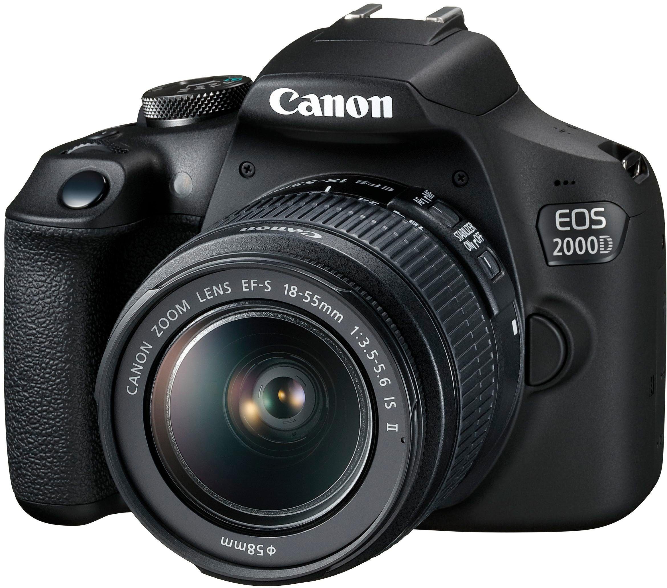 Canon Spiegelreflexcamera EOS 2000D EF-S 18-55 IS II Value Up kit