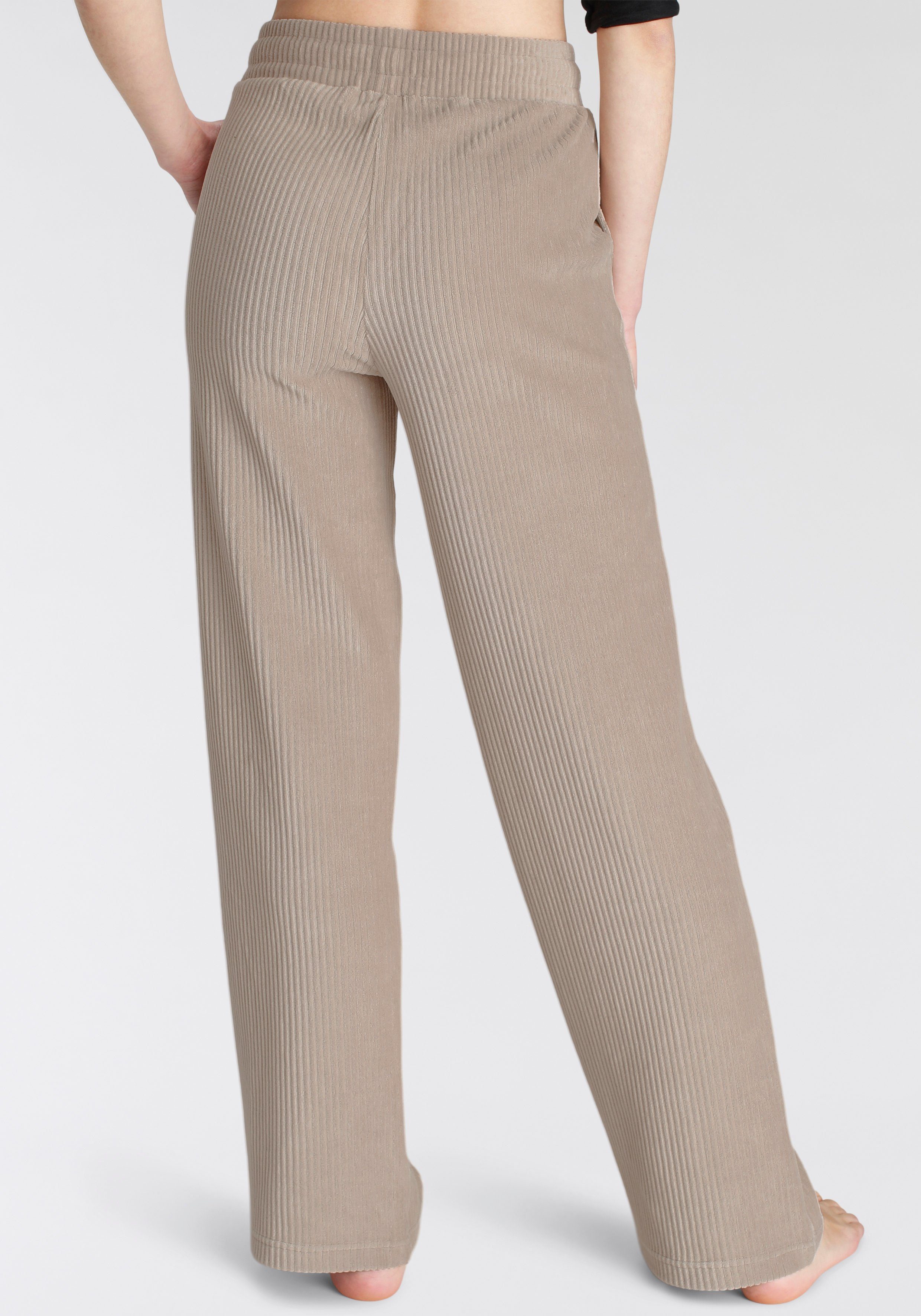 Vivance Homewearbroek -Loungebroek met brede elastische cord structuur, loungewear