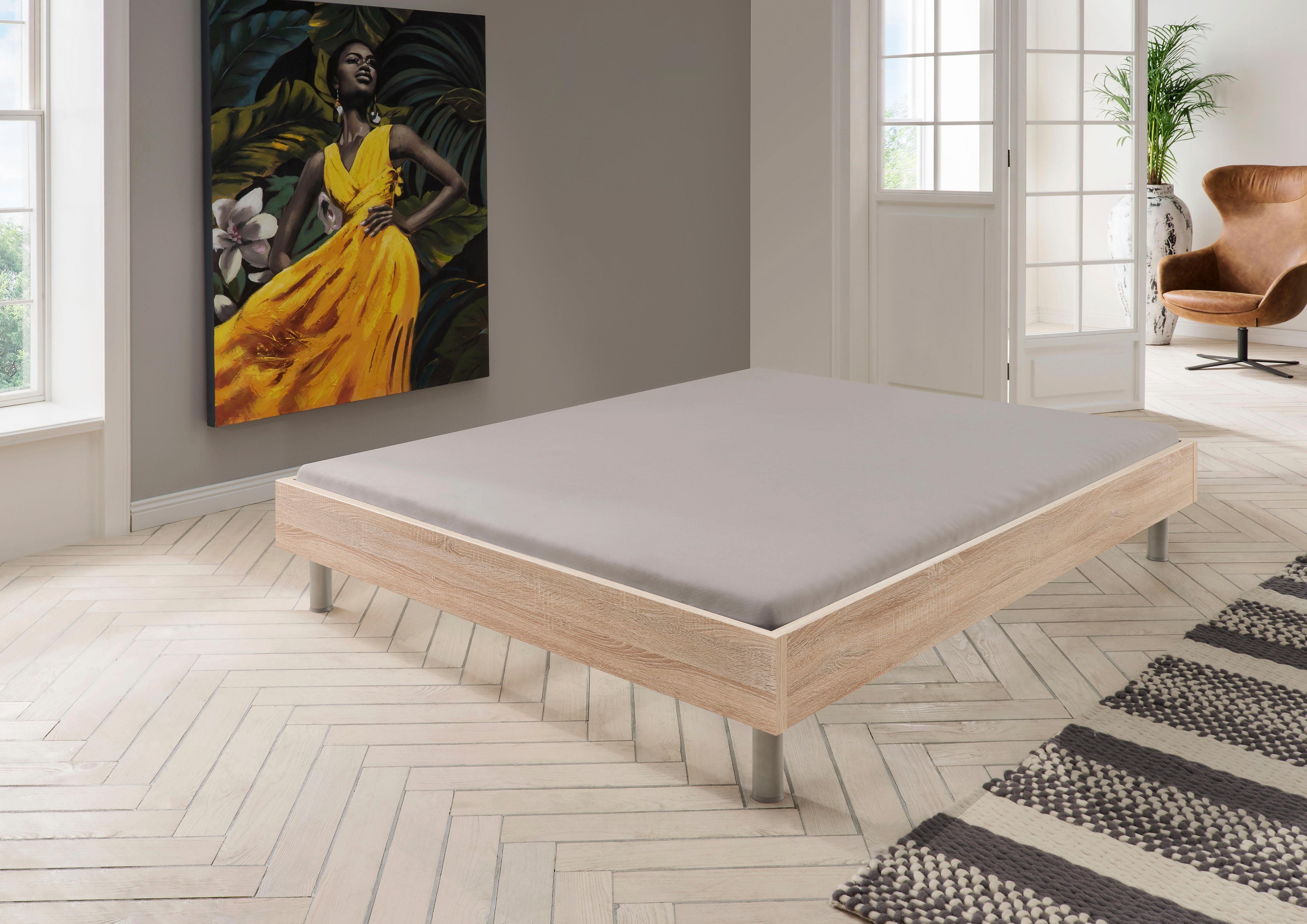 wimex bed easy zonder hoofdsteun, vrij plaatsbaar beige
