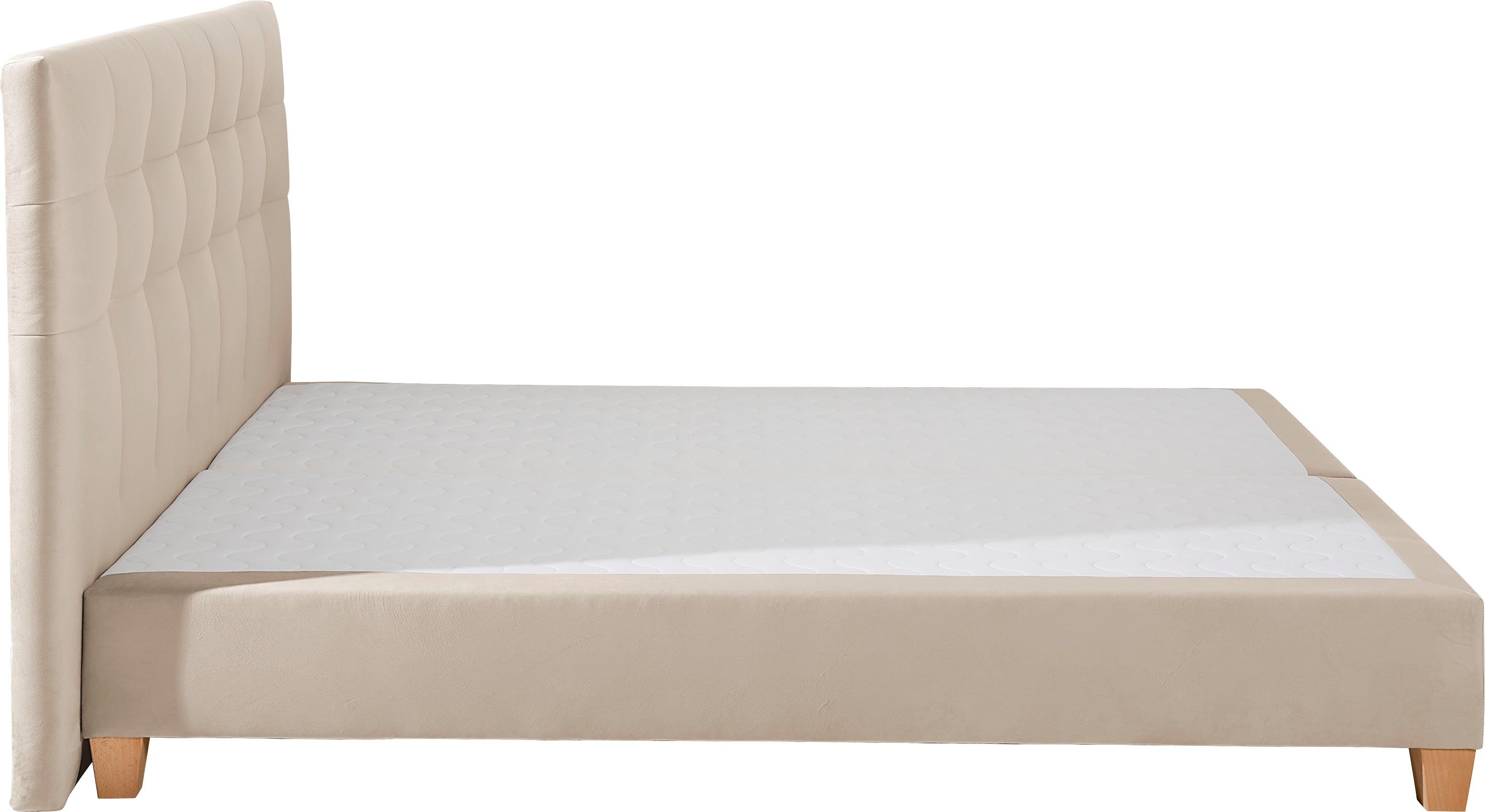 Home affaire Boxspring Moulay incl. topmatras, in extra lang 220 cm, 3 hardheden, ook in h4