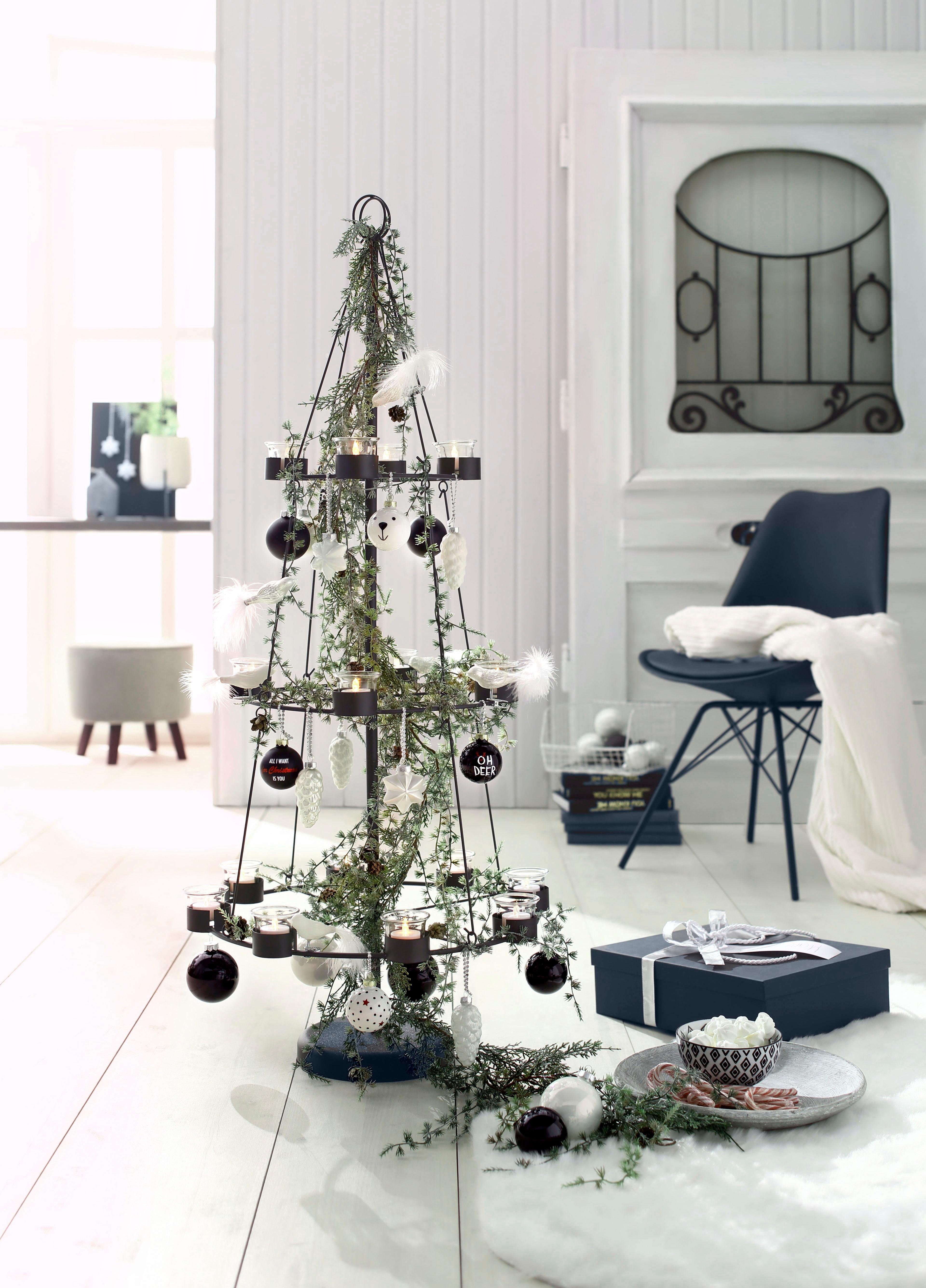 my home Winterse kunstplant Kerstversiering, kerstguirlande Guirlande, frozen, lengte 180 cm