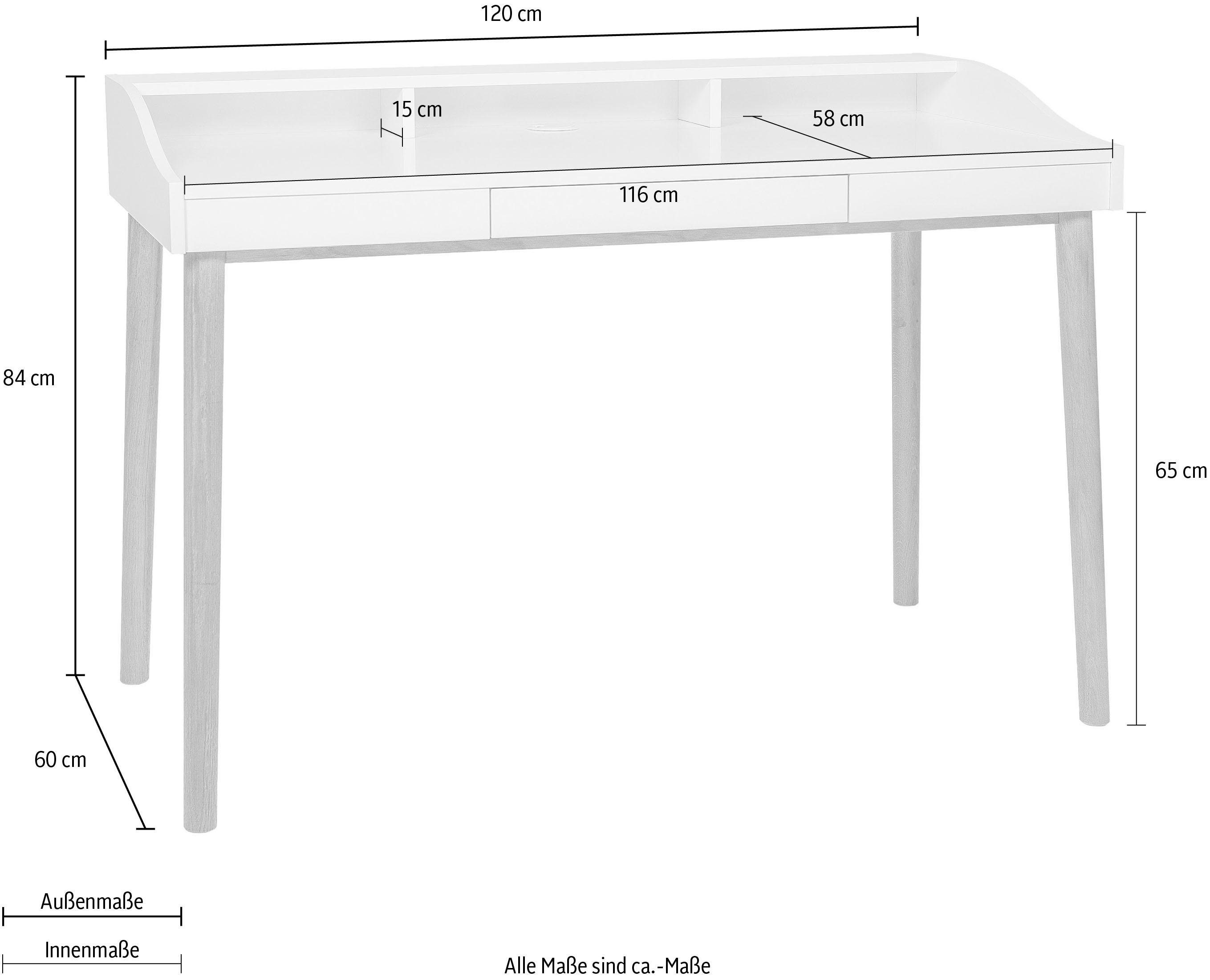 Woodman Bureau Lene in scandinavisch design
