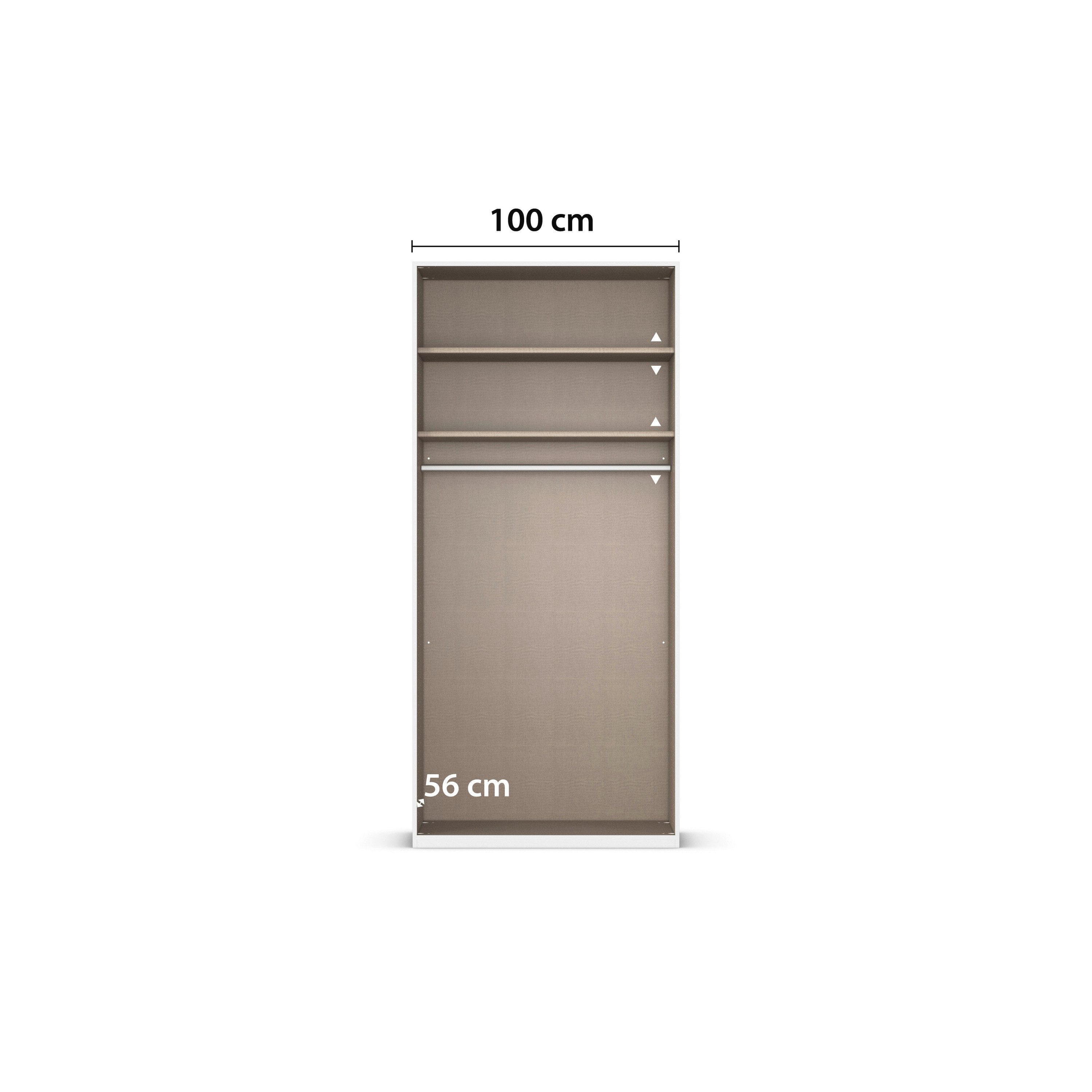 rauch Draaideurkast Kledingkast Kast Garderobe Slaapkamerkast EVELYN in elegante stijl, veel opbergruimte 4 breedtes en 2 hoogtes made in germany