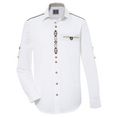 os-trachten folklore-overhemd heren, in landelijke stijl wit