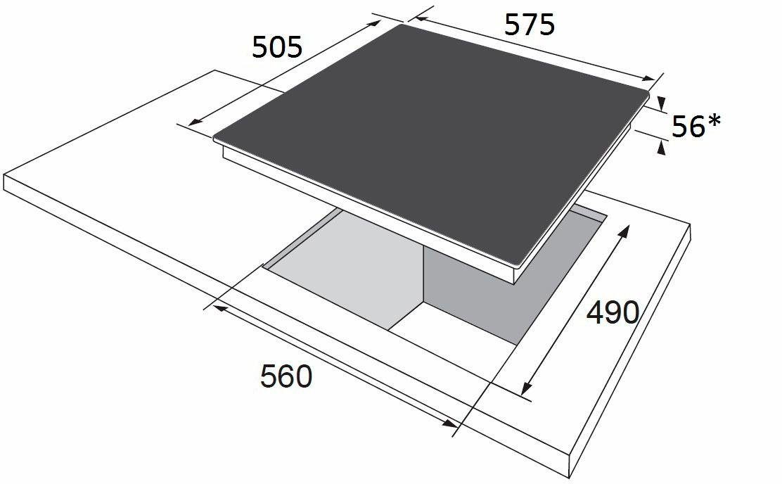 Amica Elektrische kookplaat KMC 742 600 E met automatische parboil