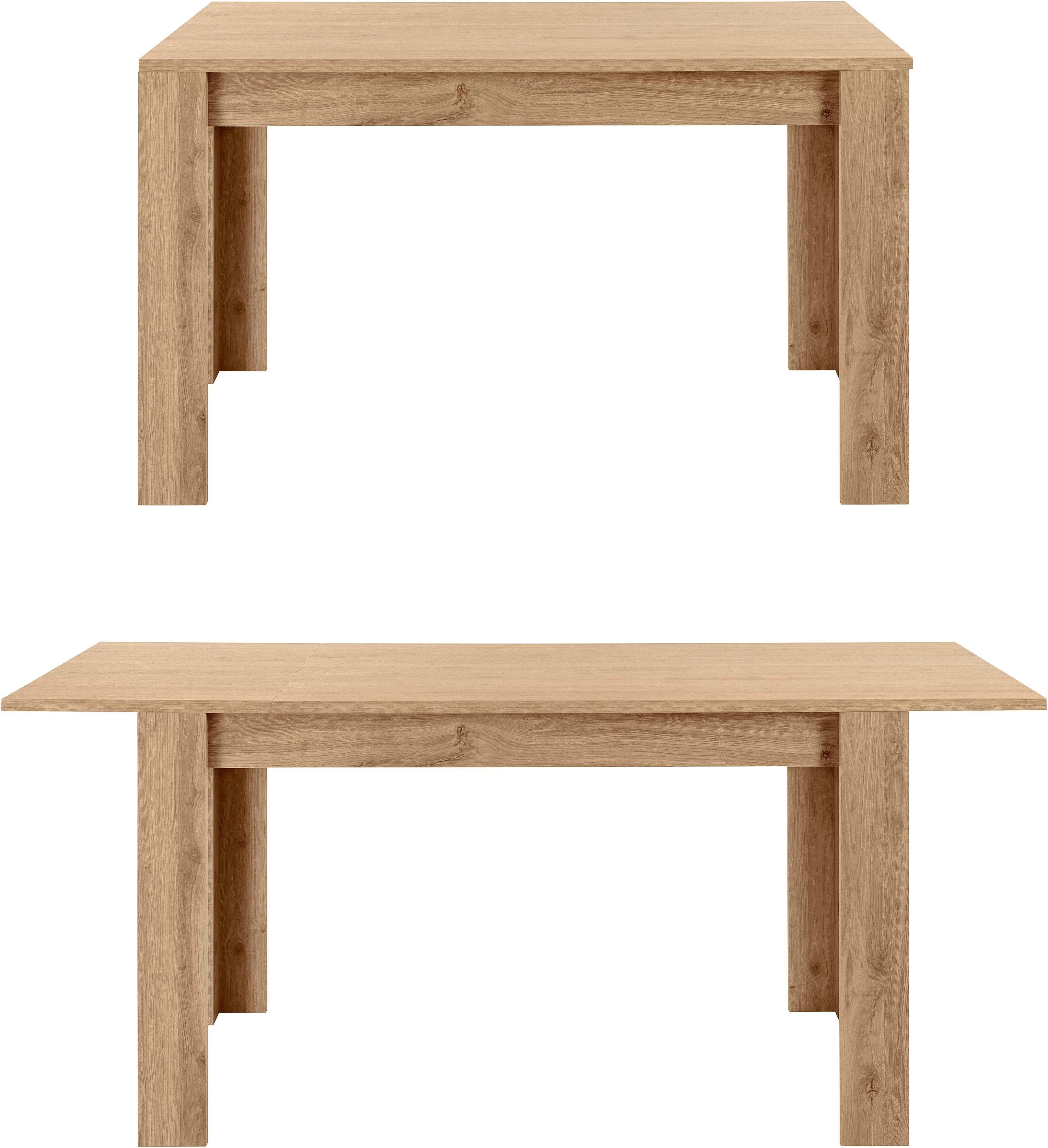 INOSIGN Eettafel Firenze Breedte 137-185 cm, inclusief insteekblad