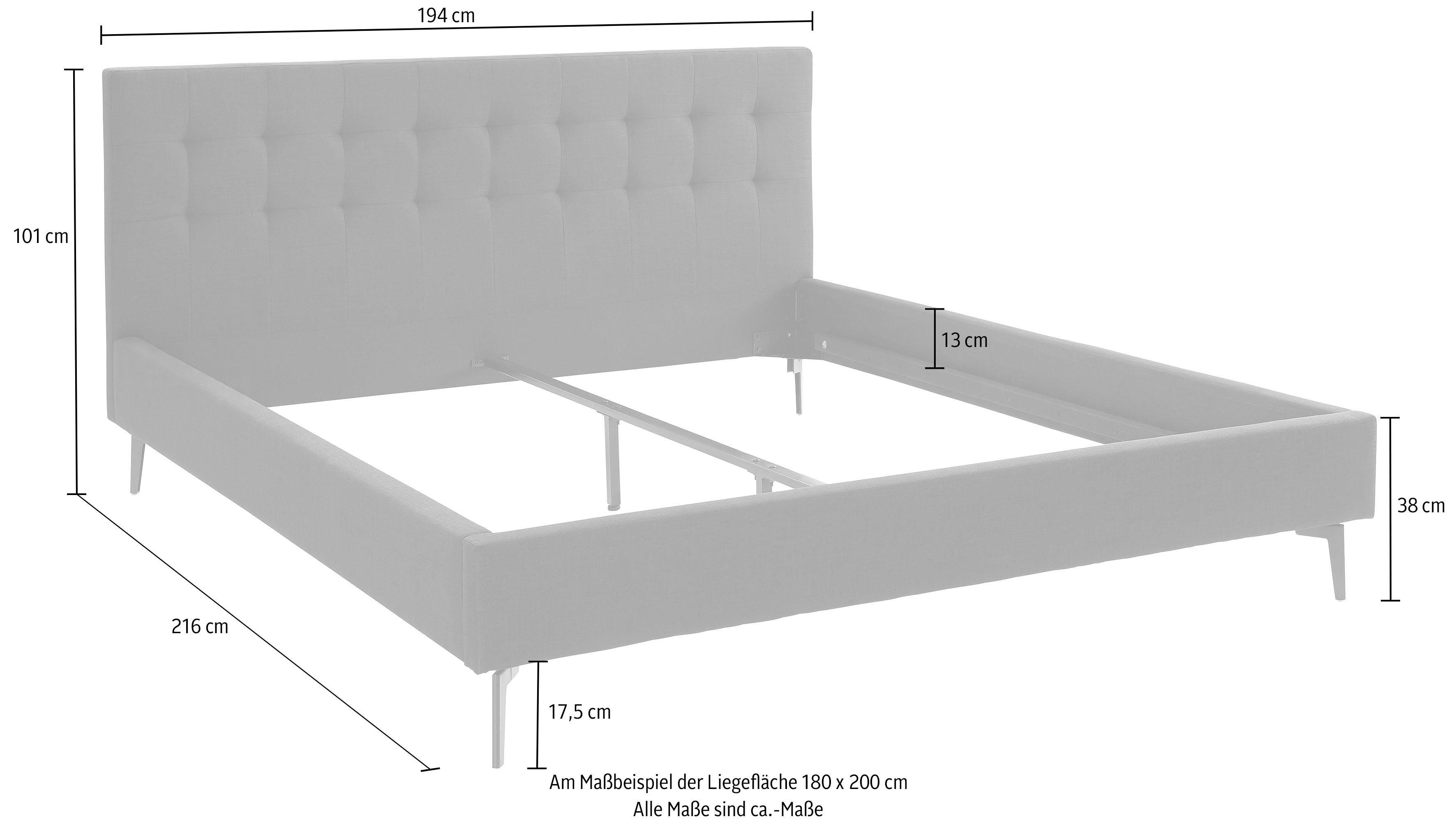 Leonique Gestoffeerd bed Sinaloa