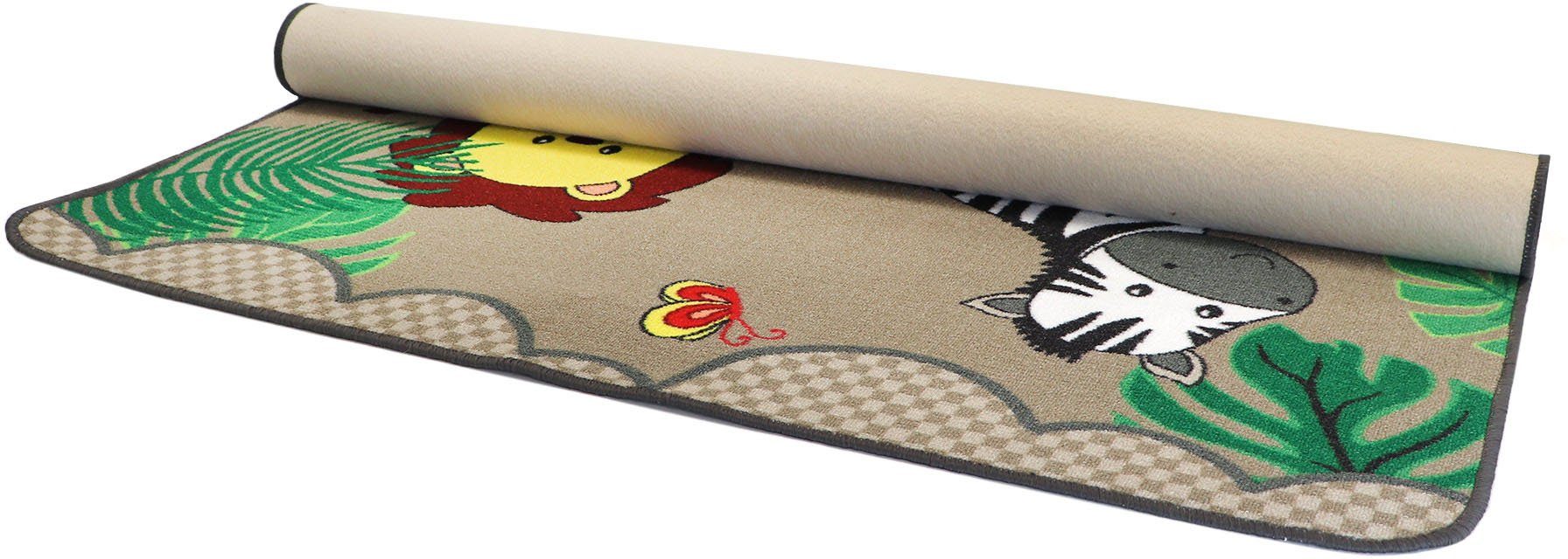 Primaflor-Ideen in Textil Kindervloerkleed Safari Motief dieren van de savanne, kinderkamer