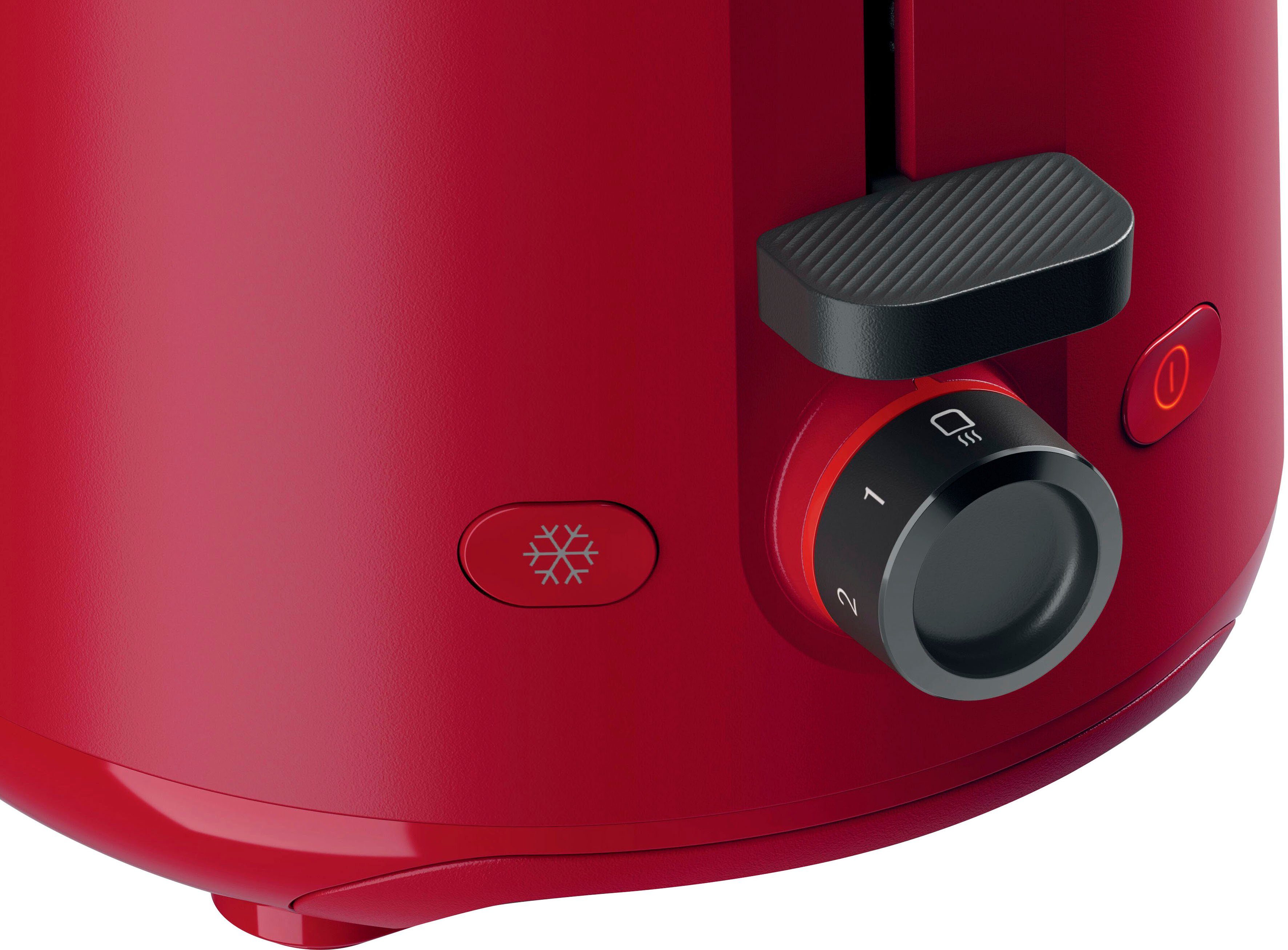 BOSCH Toaster MyMoment TAT2M124 geïntegreerde opzet voor broodjes, ontdooi-functie, brood centreren, auto off