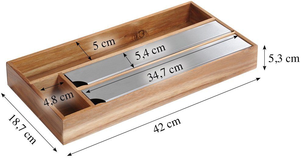 KESPER for kitchen & home Foliedispenser 100% fsc®-gecertificeerd acaciahout