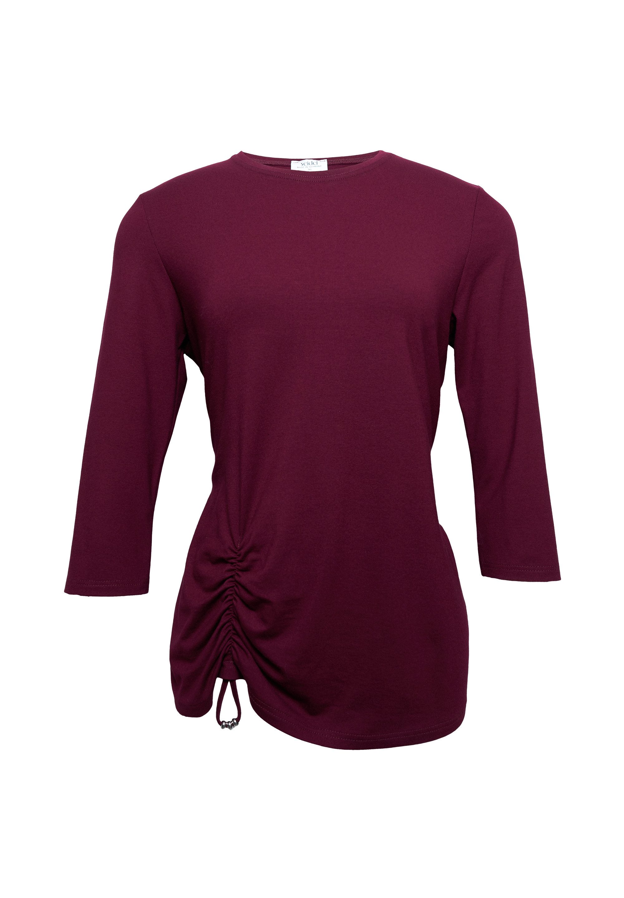Seidel Moden Shirt met 3/4 mouwen met rimpeldetail voor - made in germany