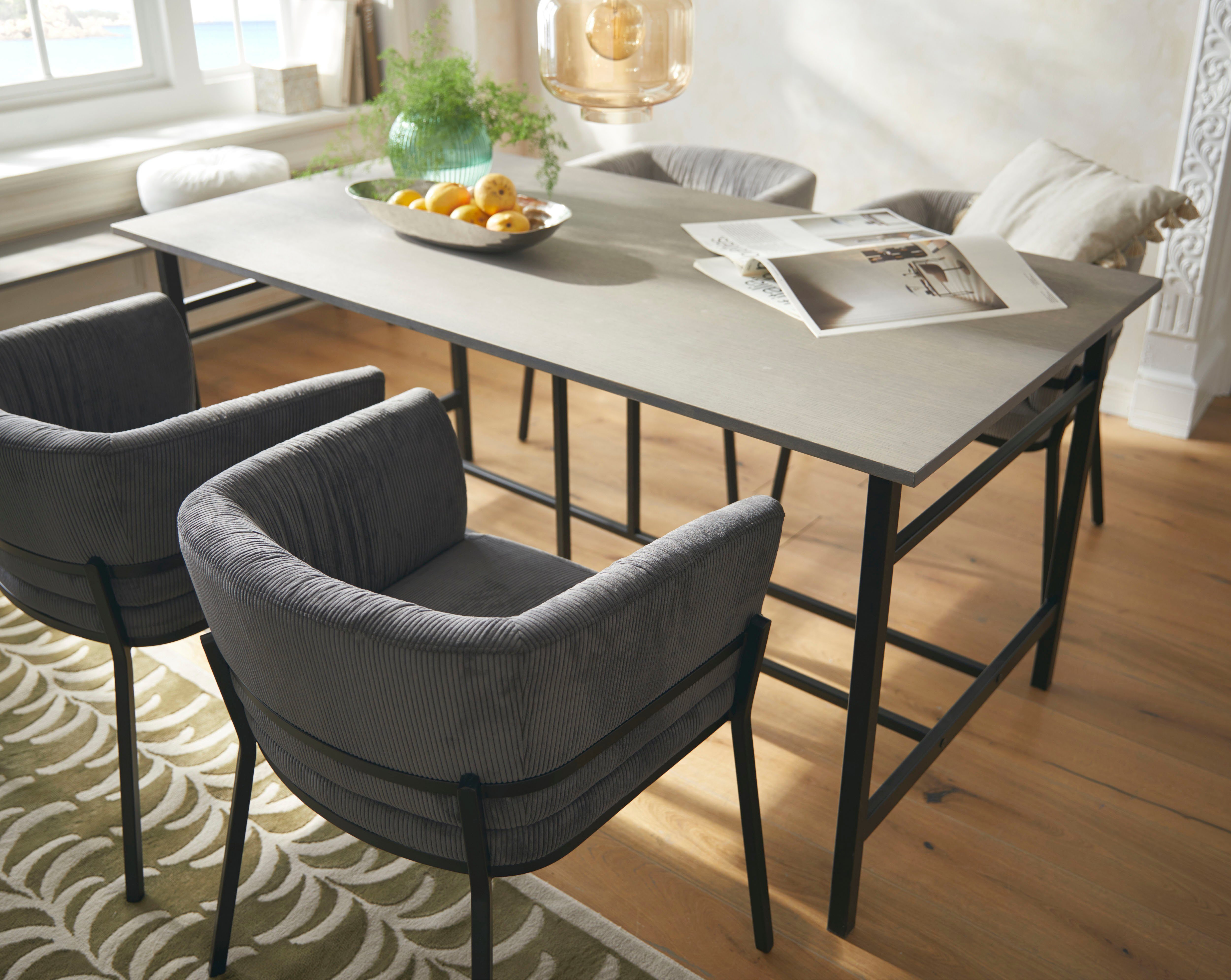 Home affaire Eettafel Sare met echt houtfineer van eiken