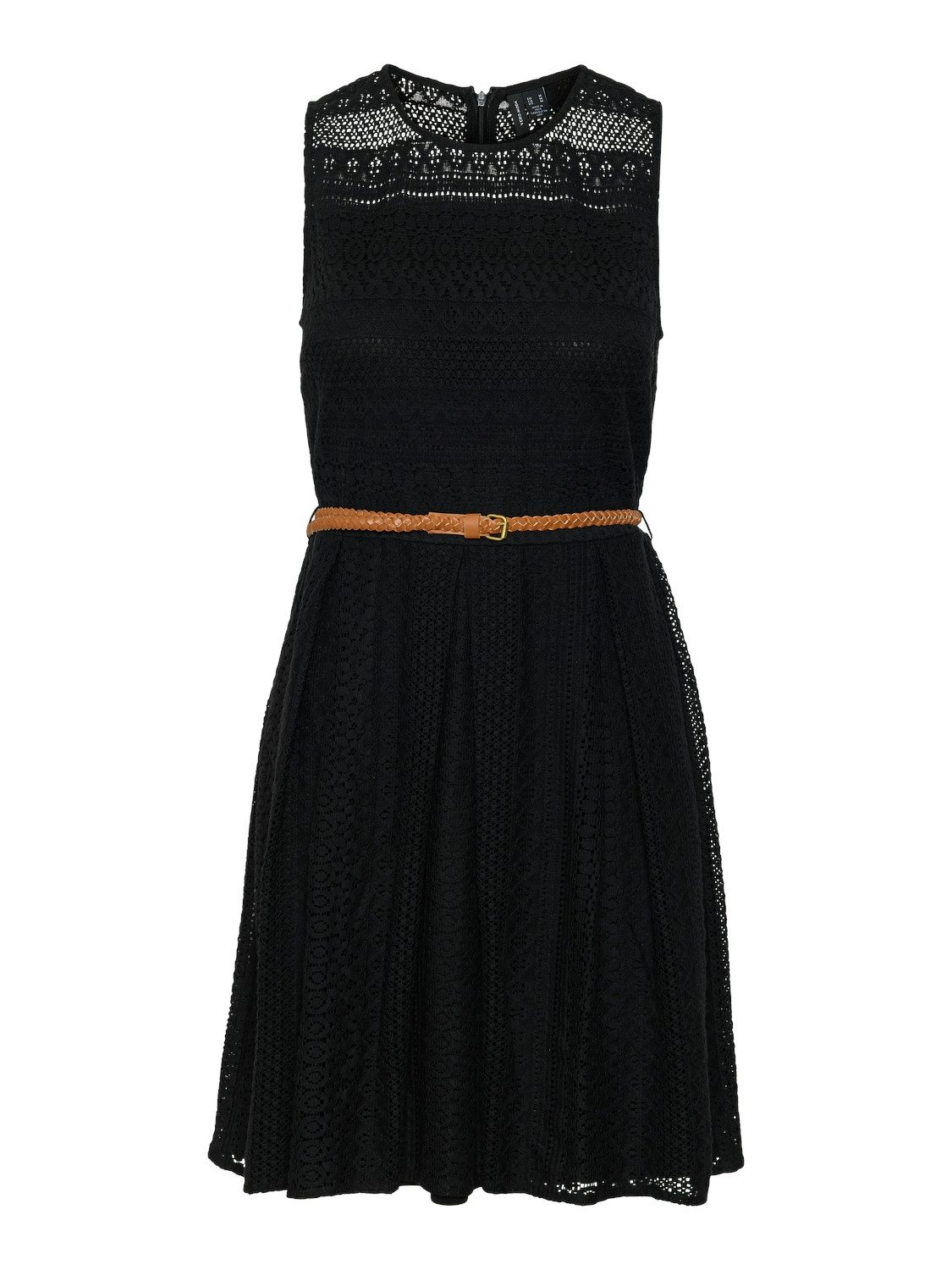 Vero Moda Mini-jurk VMHONEY LACE S L O-NECK SHORT DRESS WVN