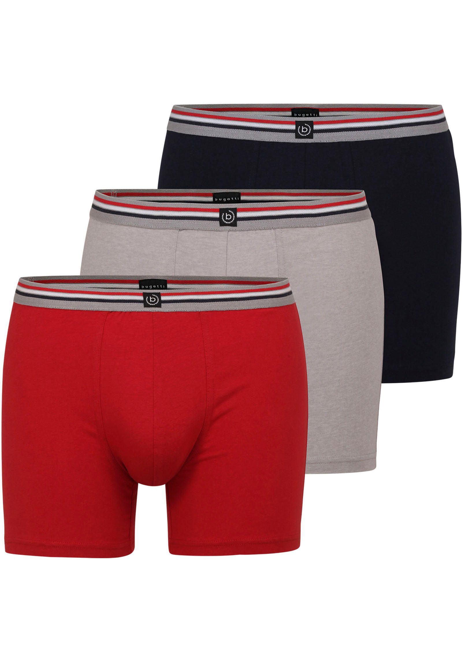 NU 20% KORTING: Bugatti Boxershort Praag (set, 3 stuks)