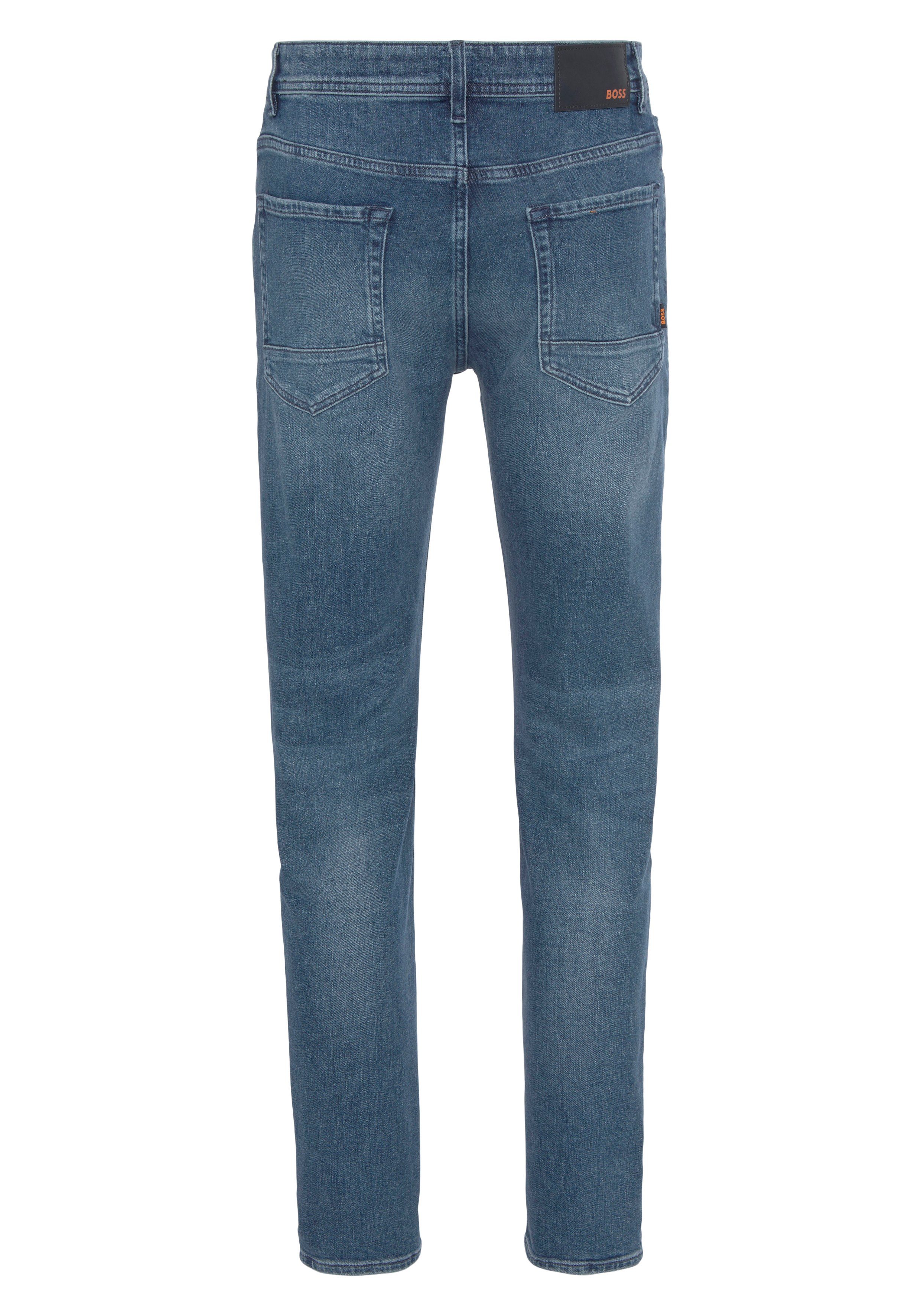 Boss Orange Regular fit jeans Taber BC-C met merklabel