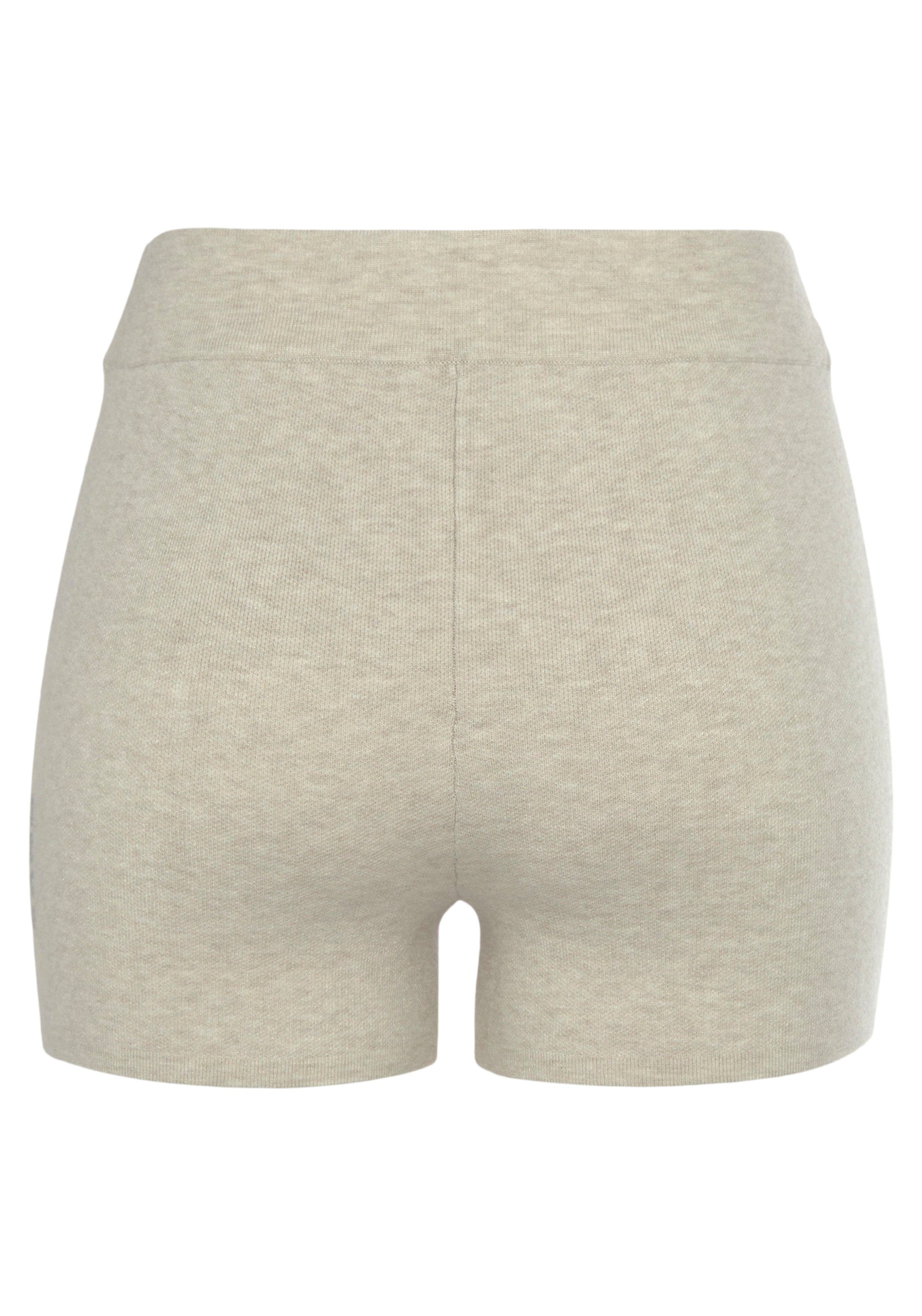 Elbsand Tricotbroek Korte broek van hoogwaardig breiwerk met logostiksel loungewear
