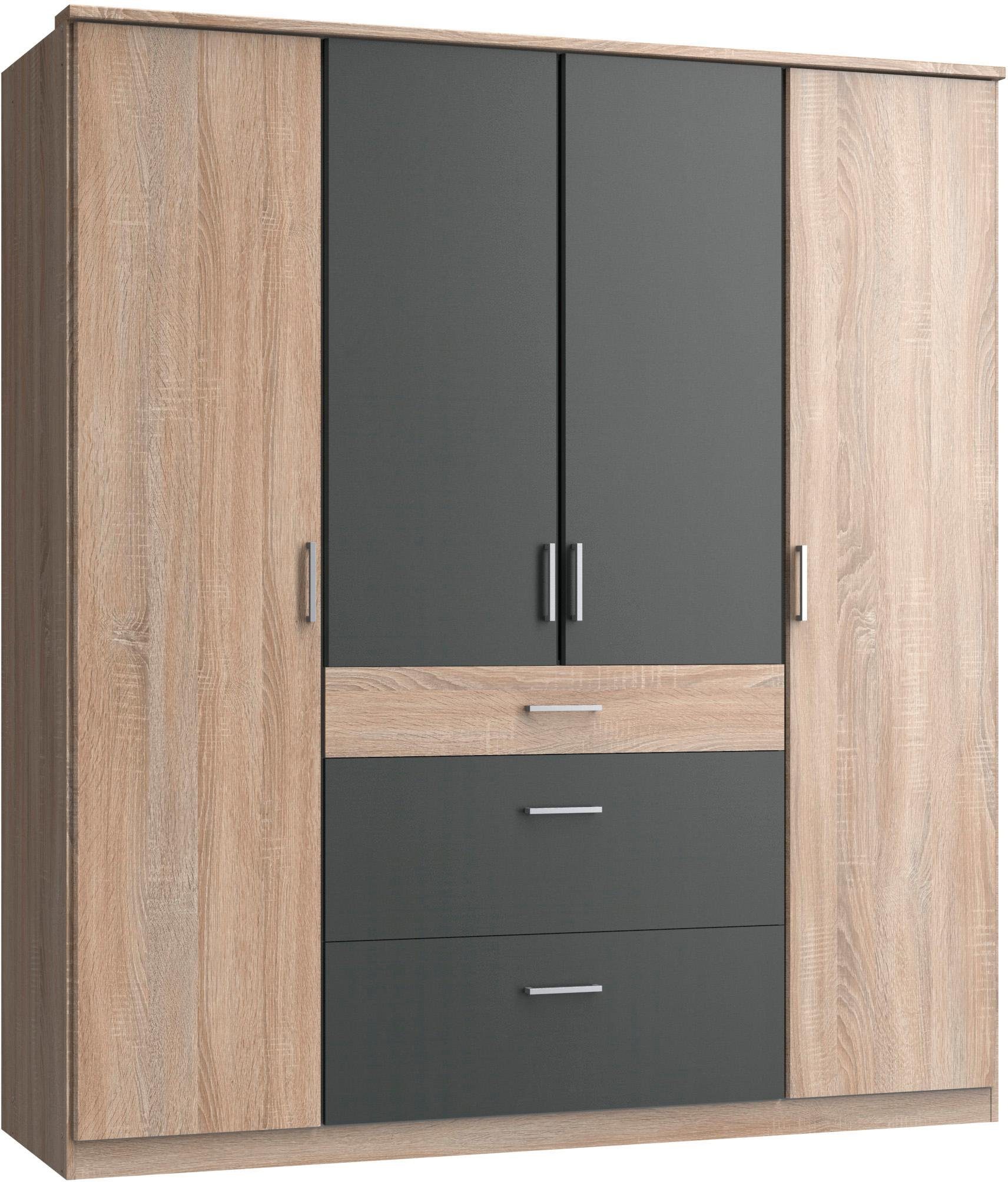 Wimex Kledingkast Click zonder spiegel kledingkasten maat 180 cm x 199 cm x 58 cm beige