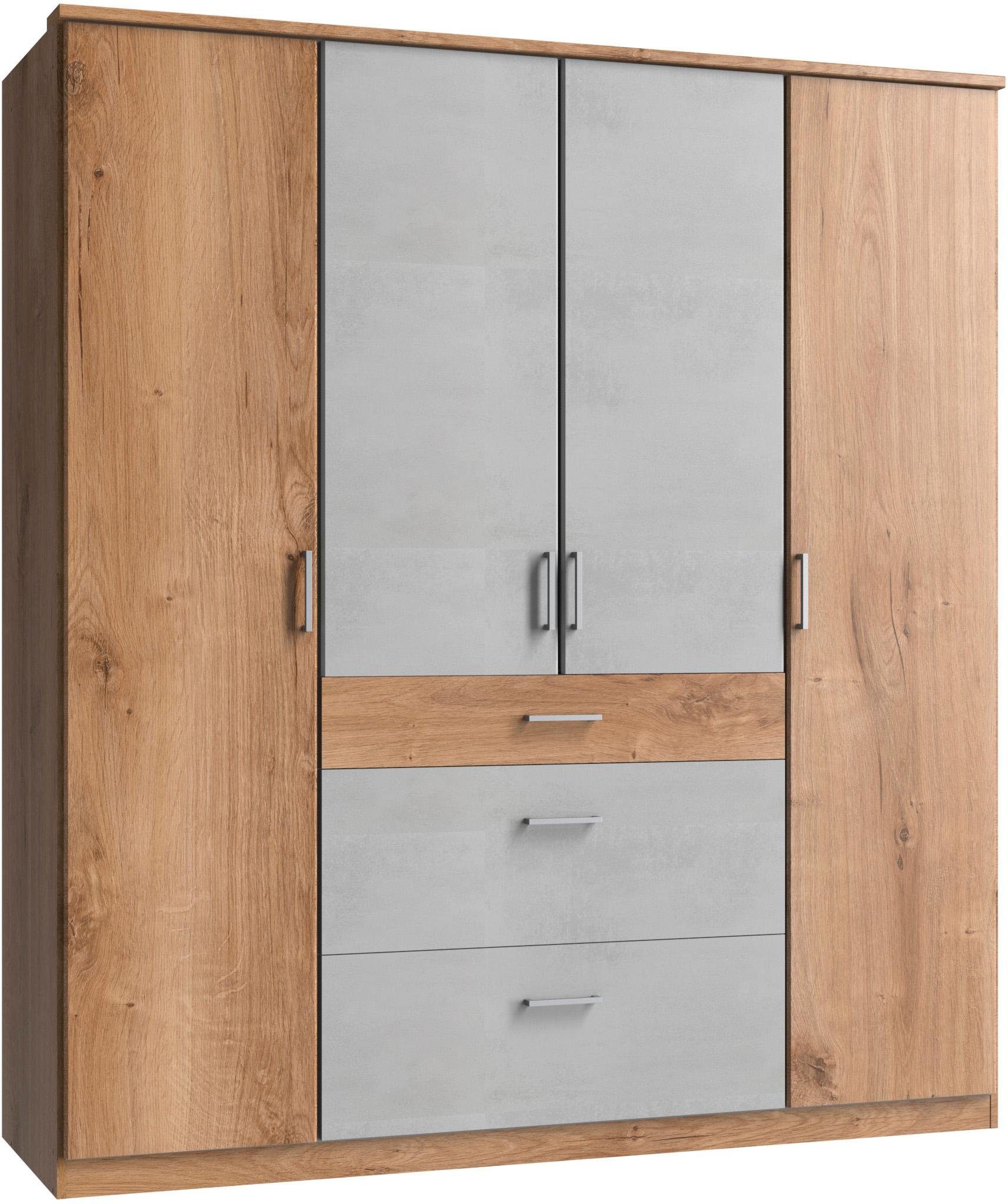Wimex Kledingkast Click zonder spiegel kledingkasten maat 180 cm x 199 cm x 58 cm beige