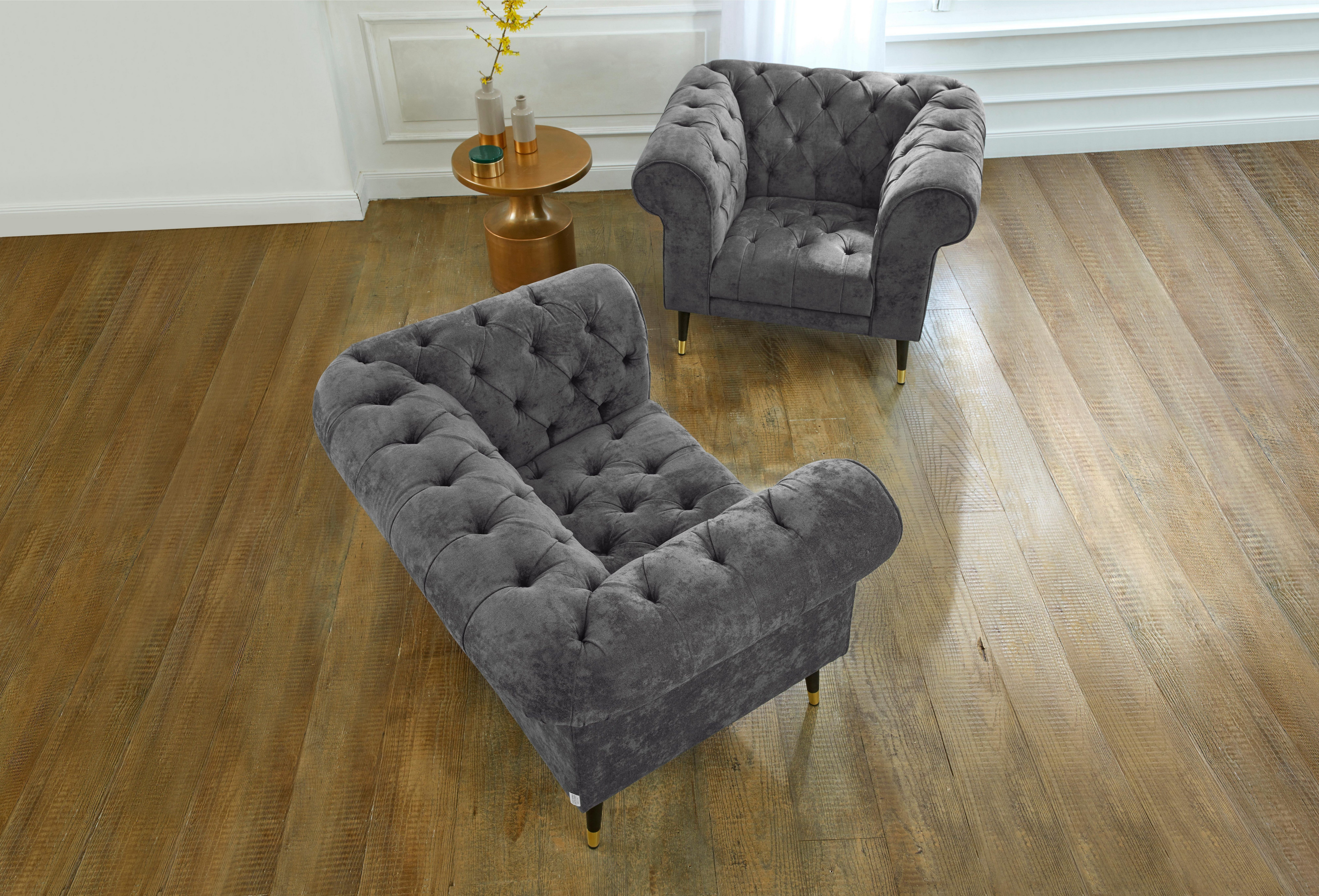 Guido Maria Kretschmer Home&Living Loveseat Tinnum loveseat, Chesterfield fauteuil (set)