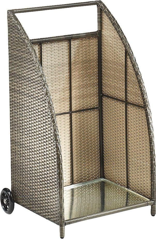 locker Mand voor haardhout 54/48/95 cm manden & dozen grijs
