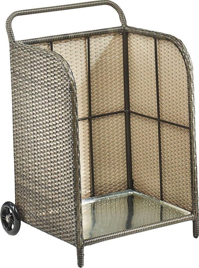 locker Mand voor haardhout 52/48/79 cm manden & dozen grijs