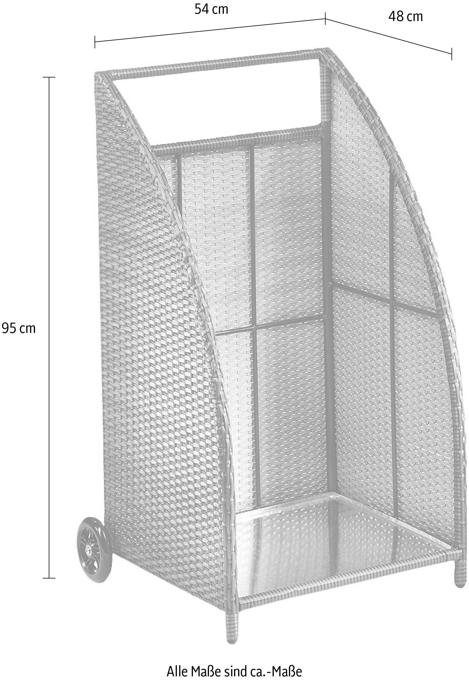 locker Mand voor haardhout 54/48/95 cm