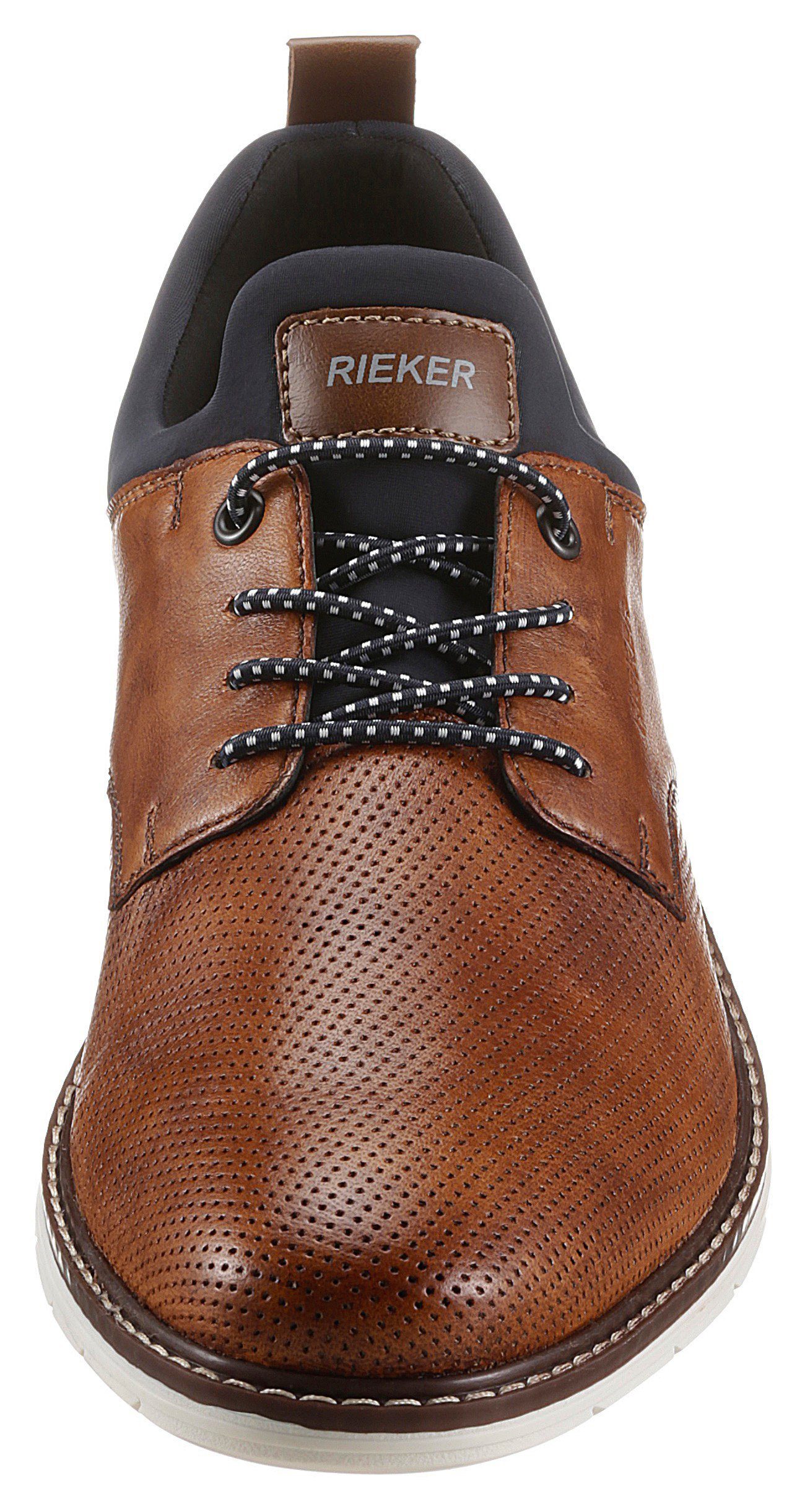 Rieker Slip-on sneakers Business schoen, slipper, feestdagsschoen met elastische veters