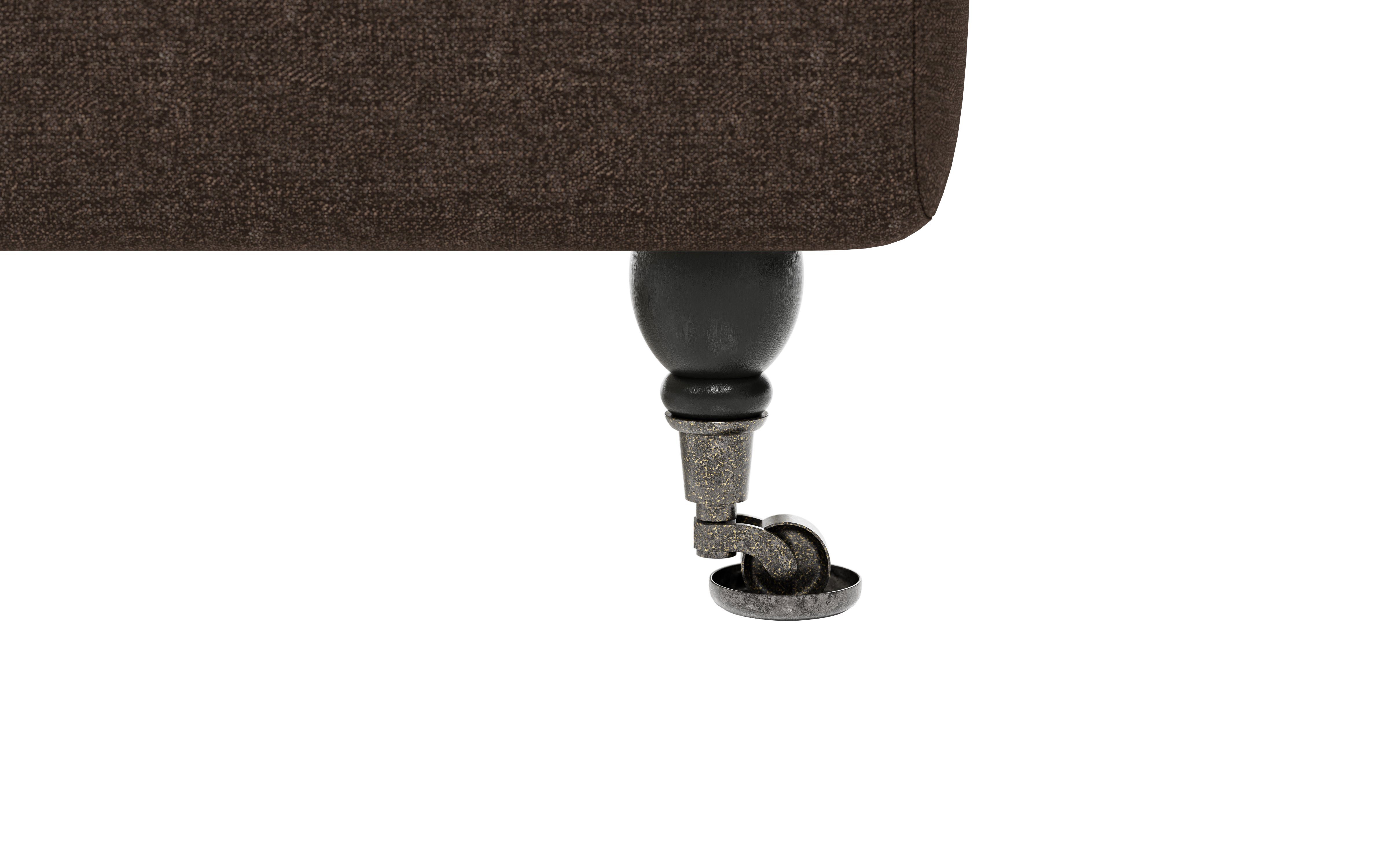 Home affaire Fauteuil NORIN twee soorten poten: voor - wieltjes, aan de achterkant - houten poten