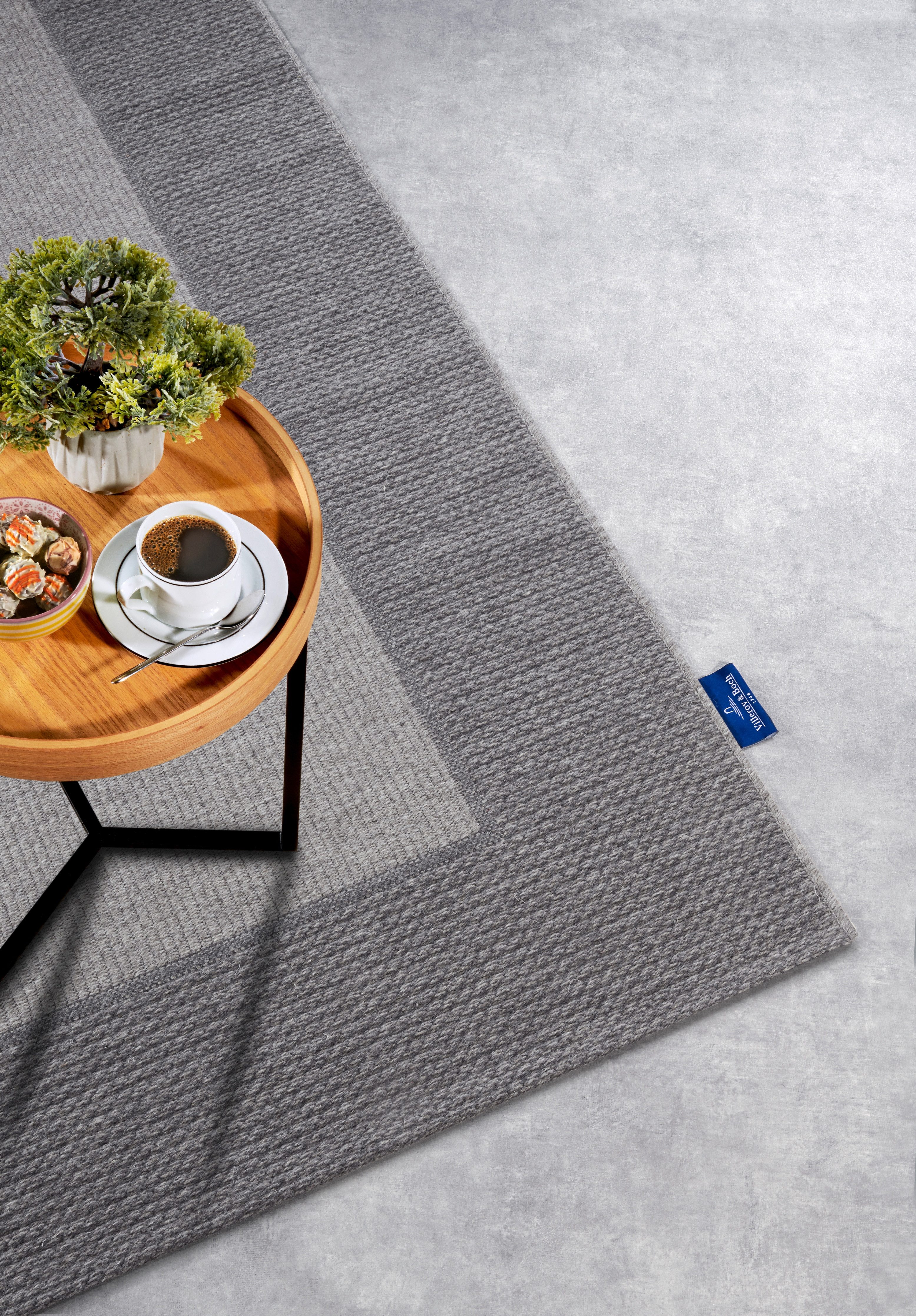 Villeroy & Boch Wollen kleed Johann Scheerwol, wol, natuur, woonkamer, slaapkamer, boho, scandi