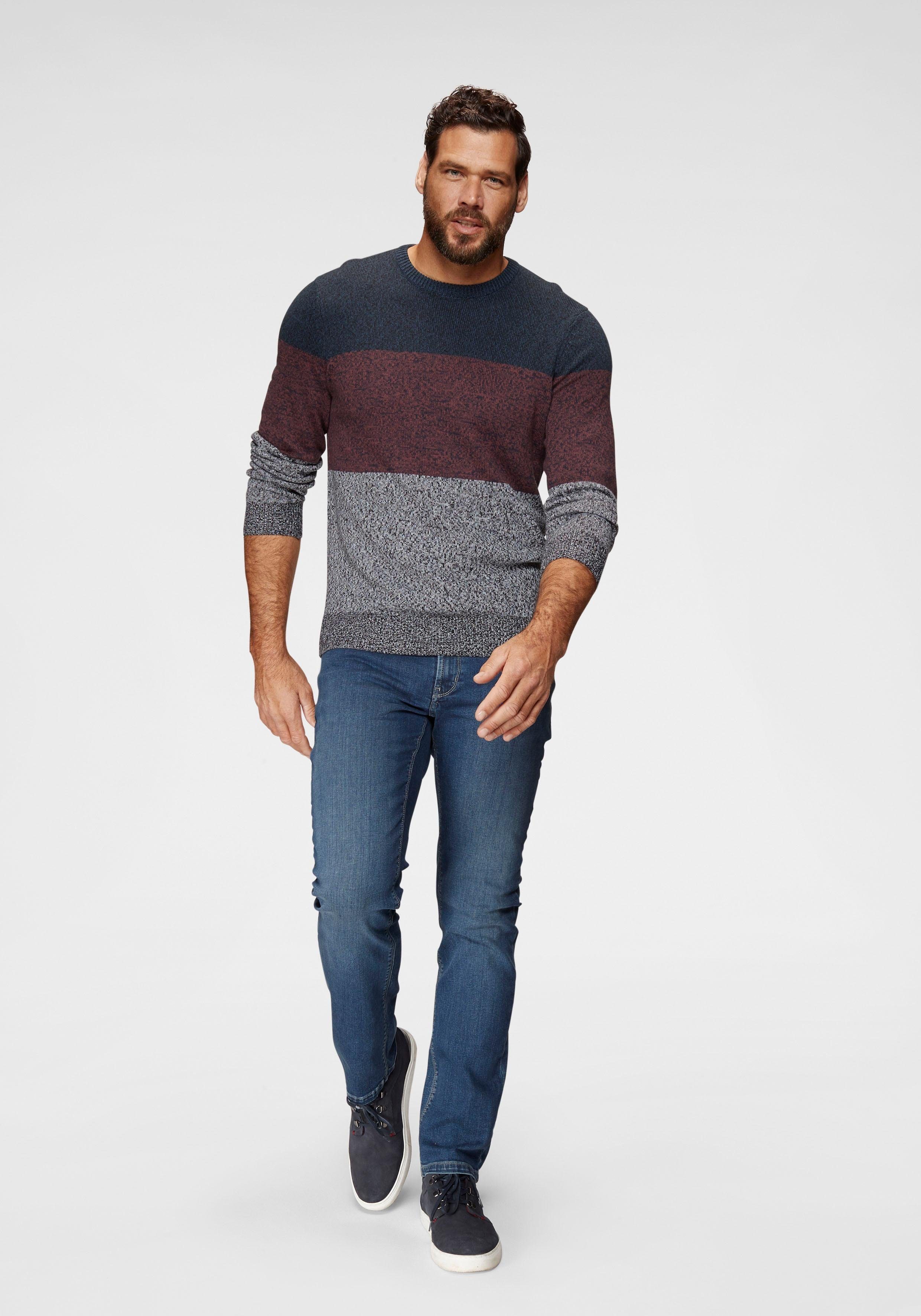 Man's World Trui met ronde hals Tot maat 5 XL