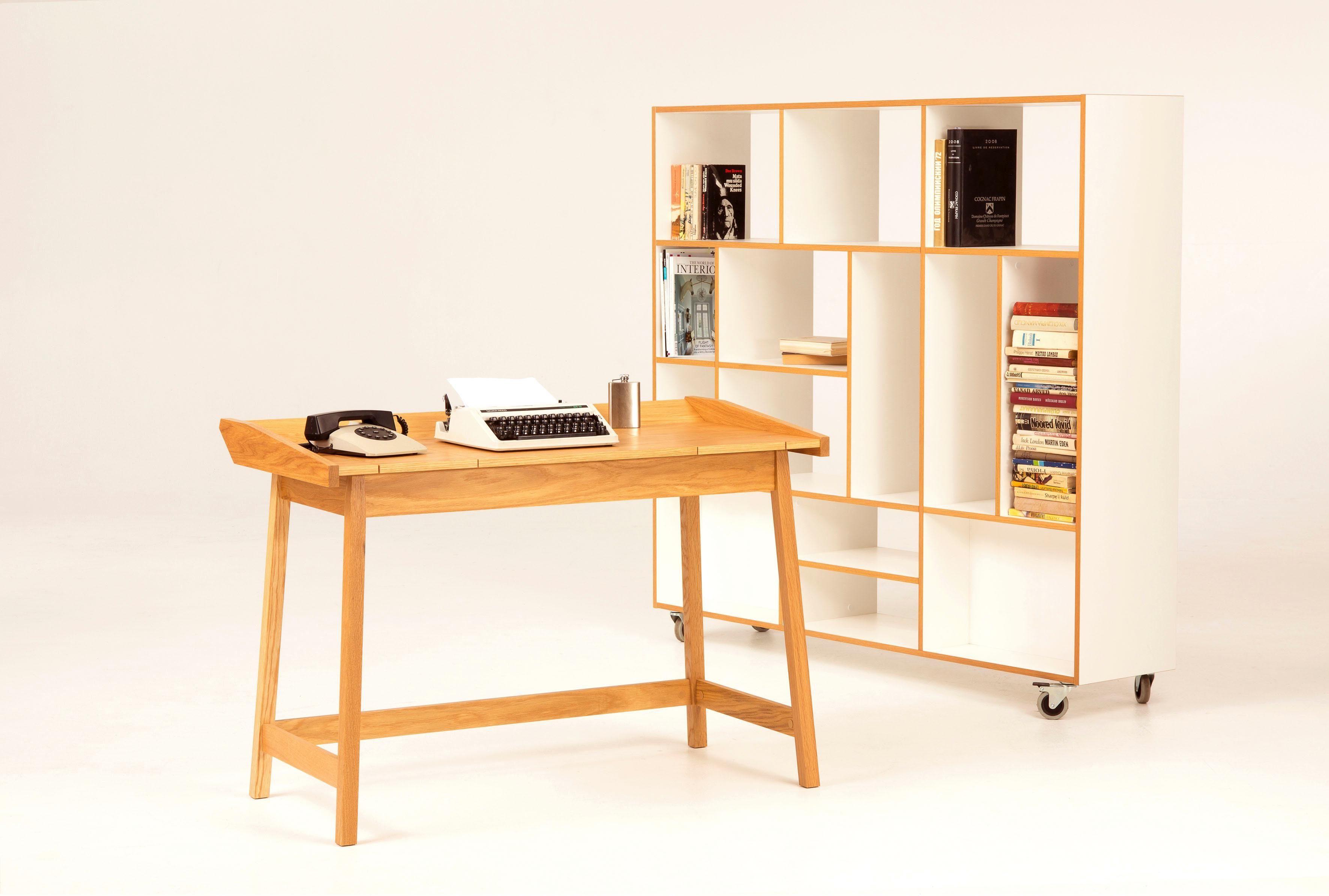 Woodman Bureau Walter scandinavisch design, houtfineer van eiken