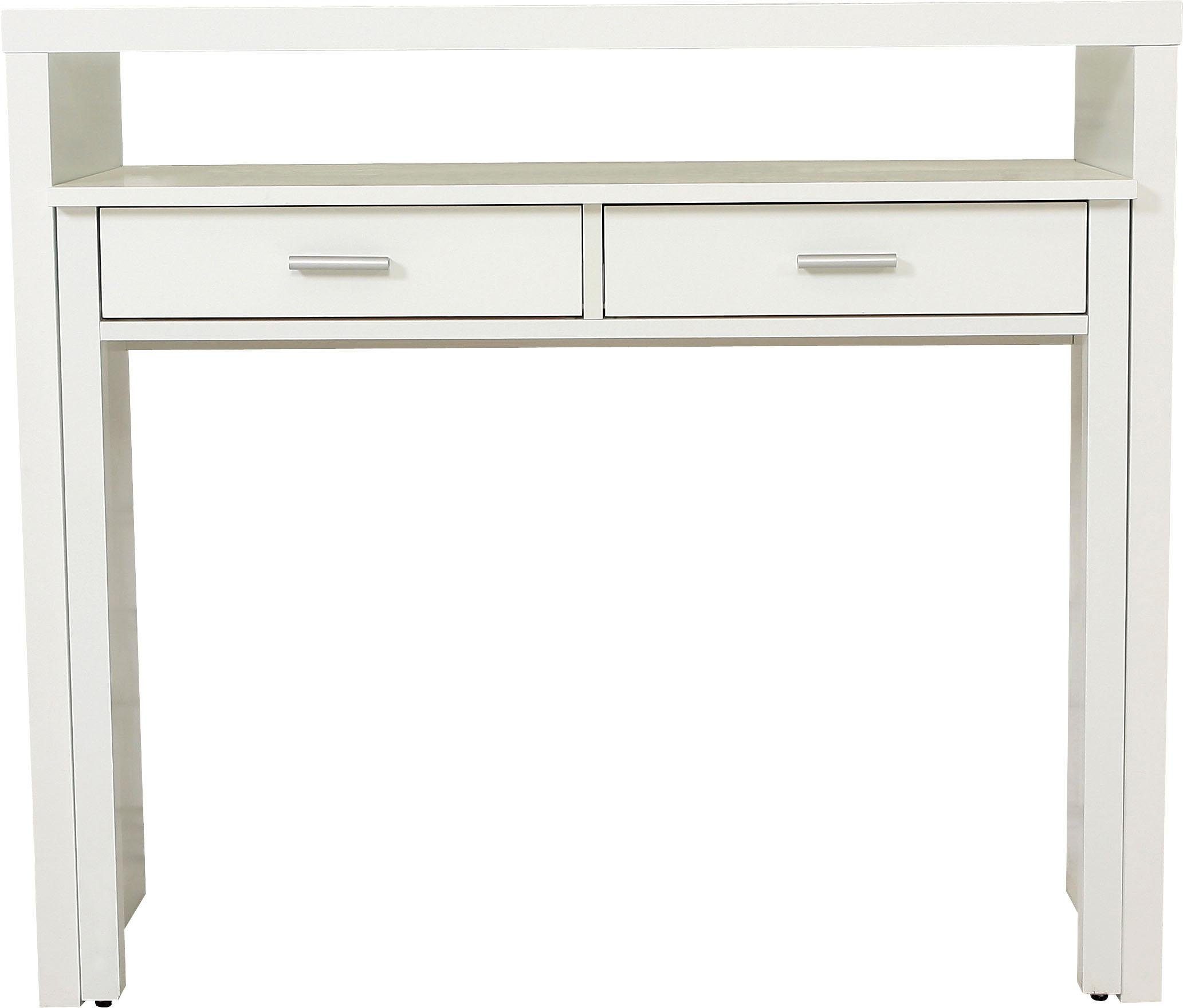 Woodman Sidetable Vince met uittrekfunctie, in eenvoudig scandinavisch design