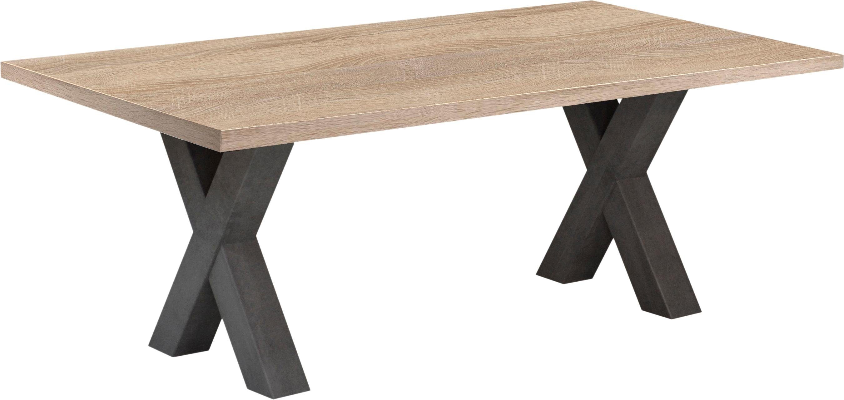 Mäusbacher Salontafel Mister X-CT 120 TOPSELLER! Mäusbacher salontafel met X-frame. Breedte 120 cm salontafels grijs
