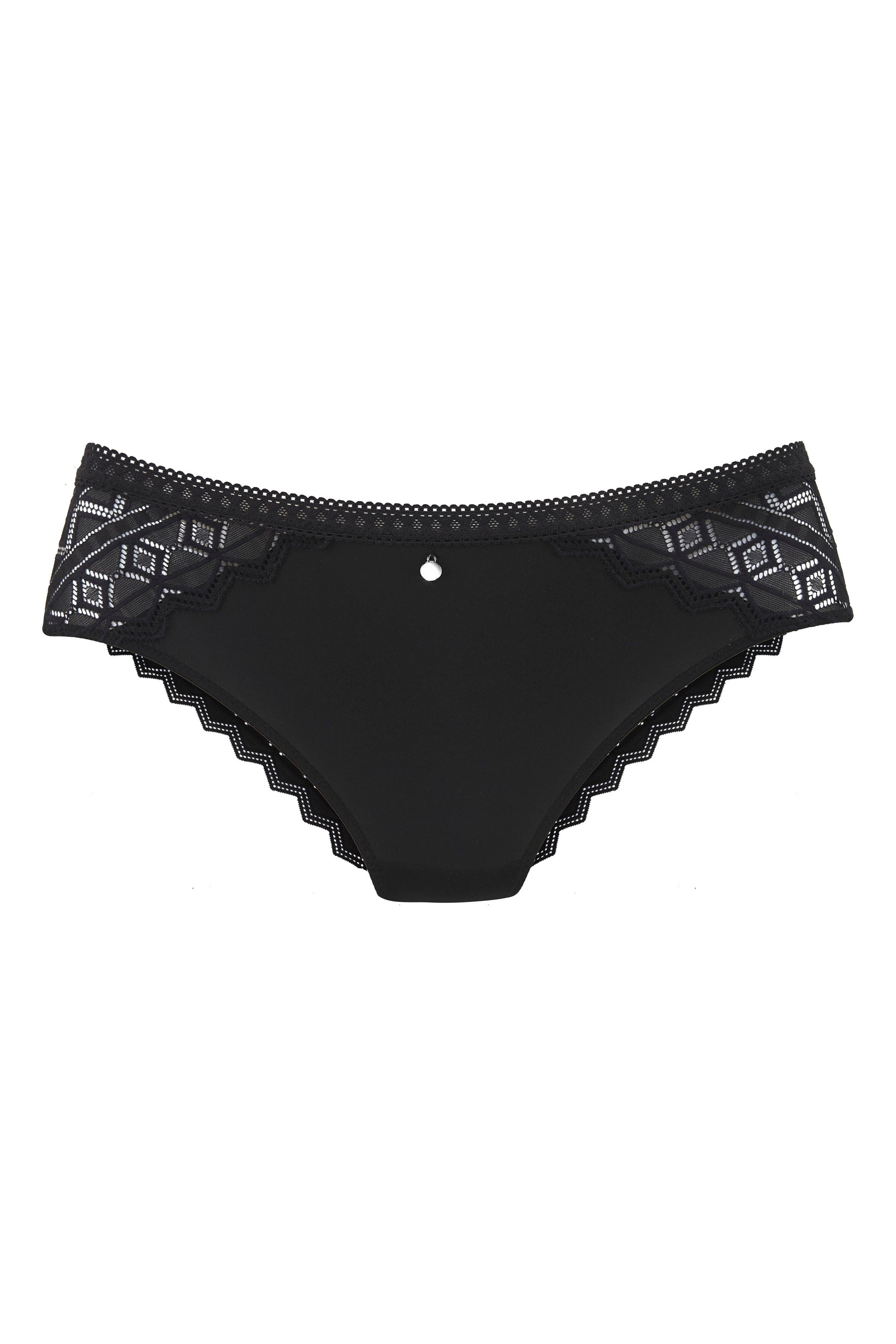 s.Oliver RED LABEL Beachwear Slip Romane met grafische kant in transparante look