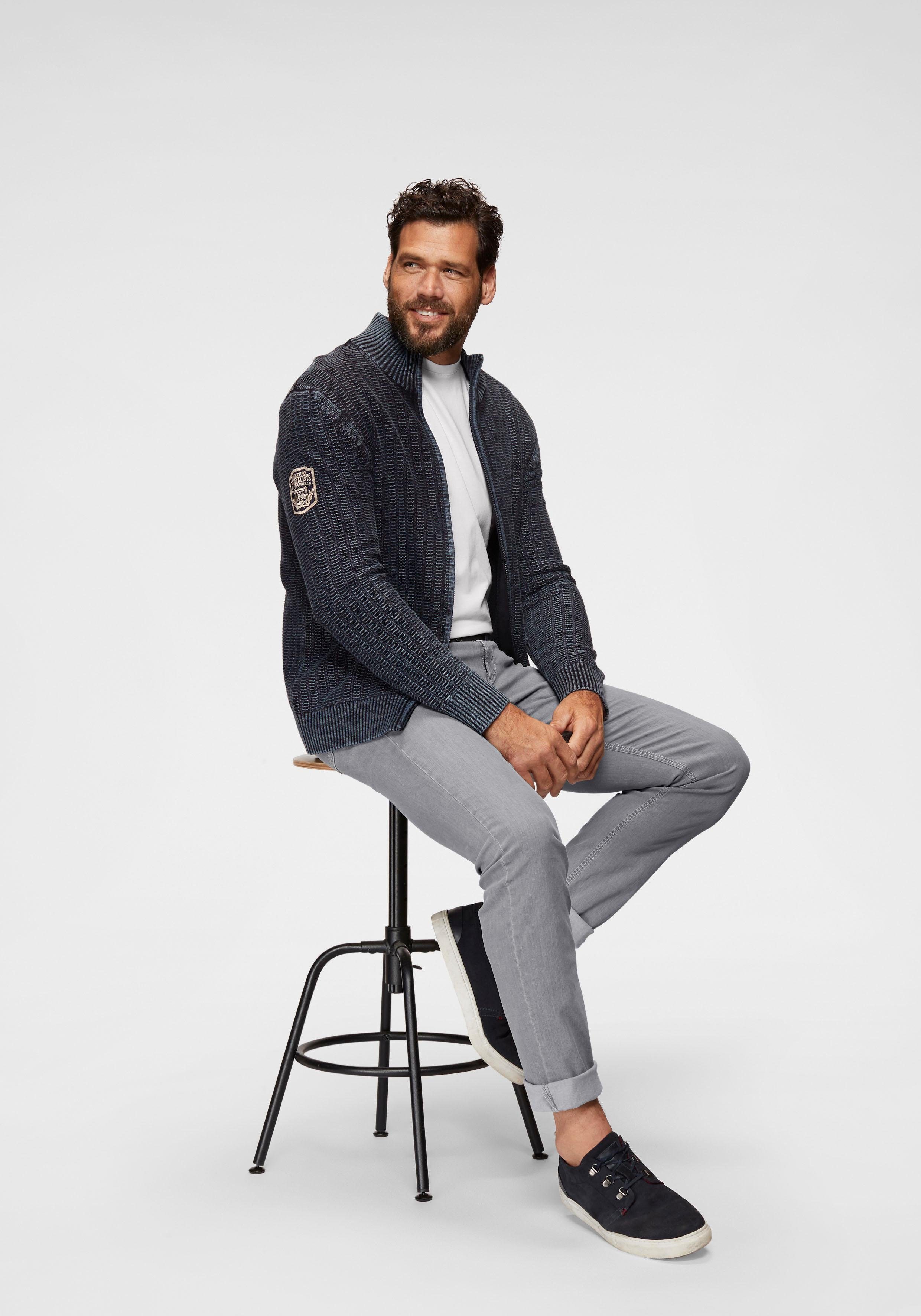 Man's World Shirt met ronde hals Korte mouwen, regular fit, effen, ronde hals, van katoen (5-delig, Set van 5)