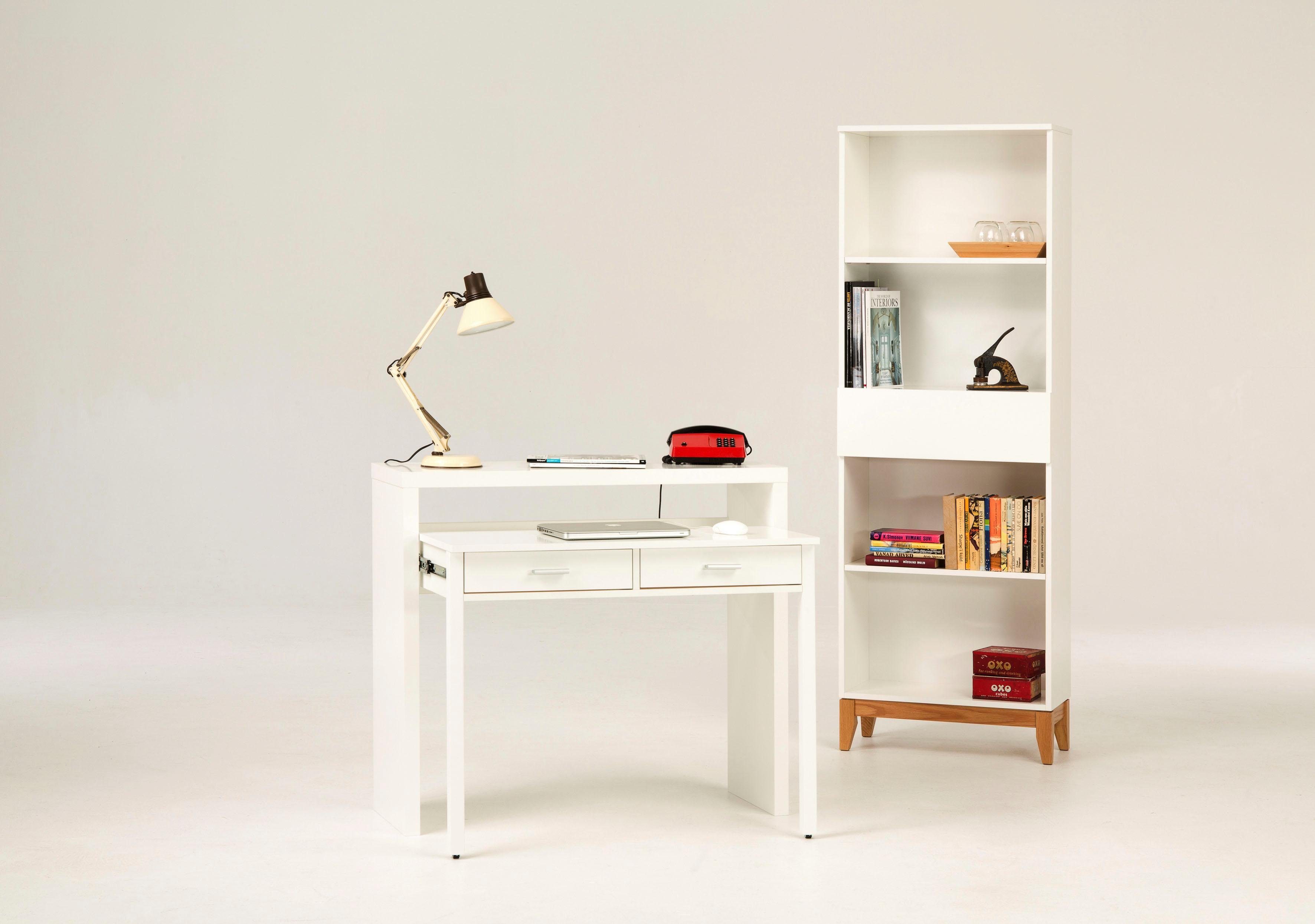 Woodman Sidetable Vince met uittrekfunctie, in eenvoudig scandinavisch design