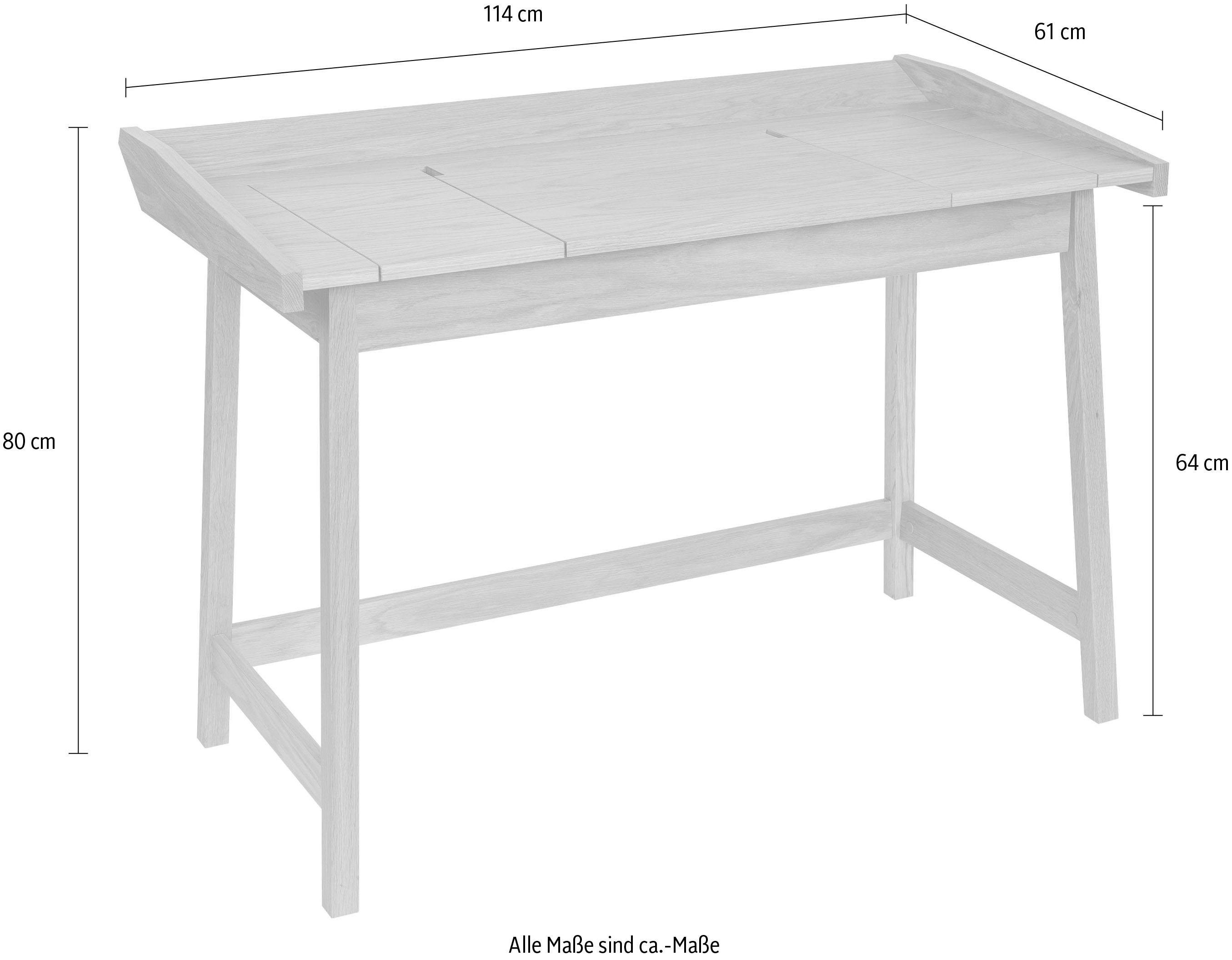 Woodman Bureau Walter scandinavisch design, houtfineer van eiken