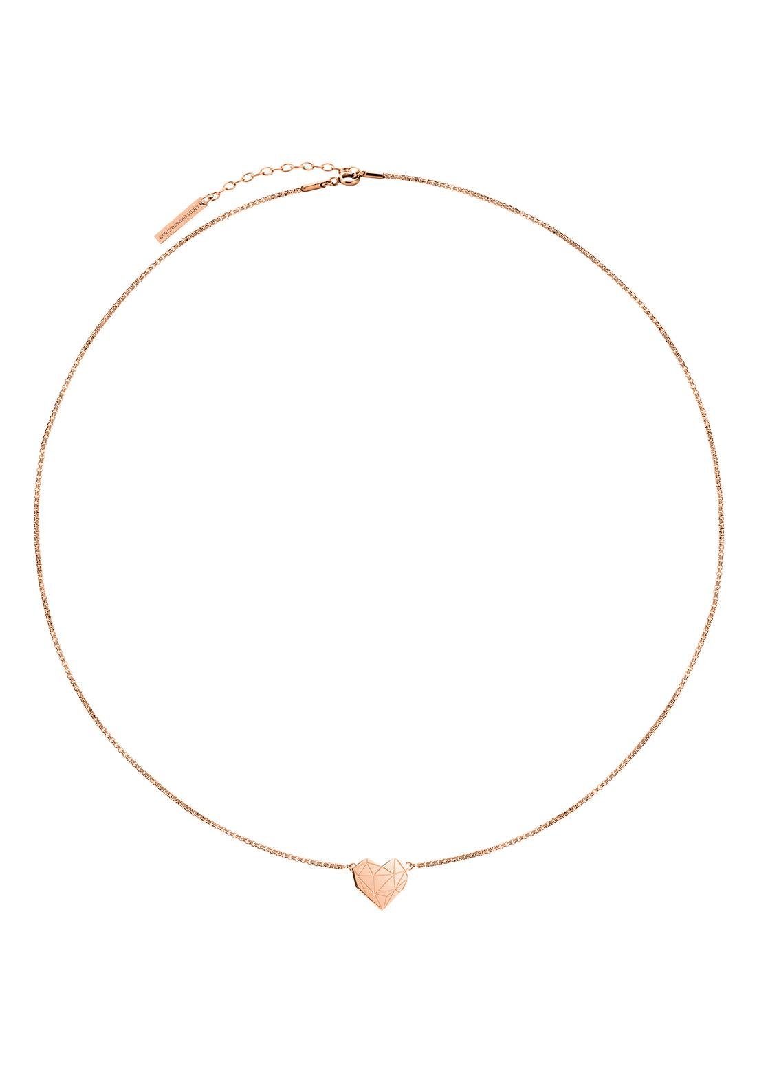 Liebeskind Berlin Ketting met hanger LJ-0333-N-40, hart met zirkoon (synthetisch)